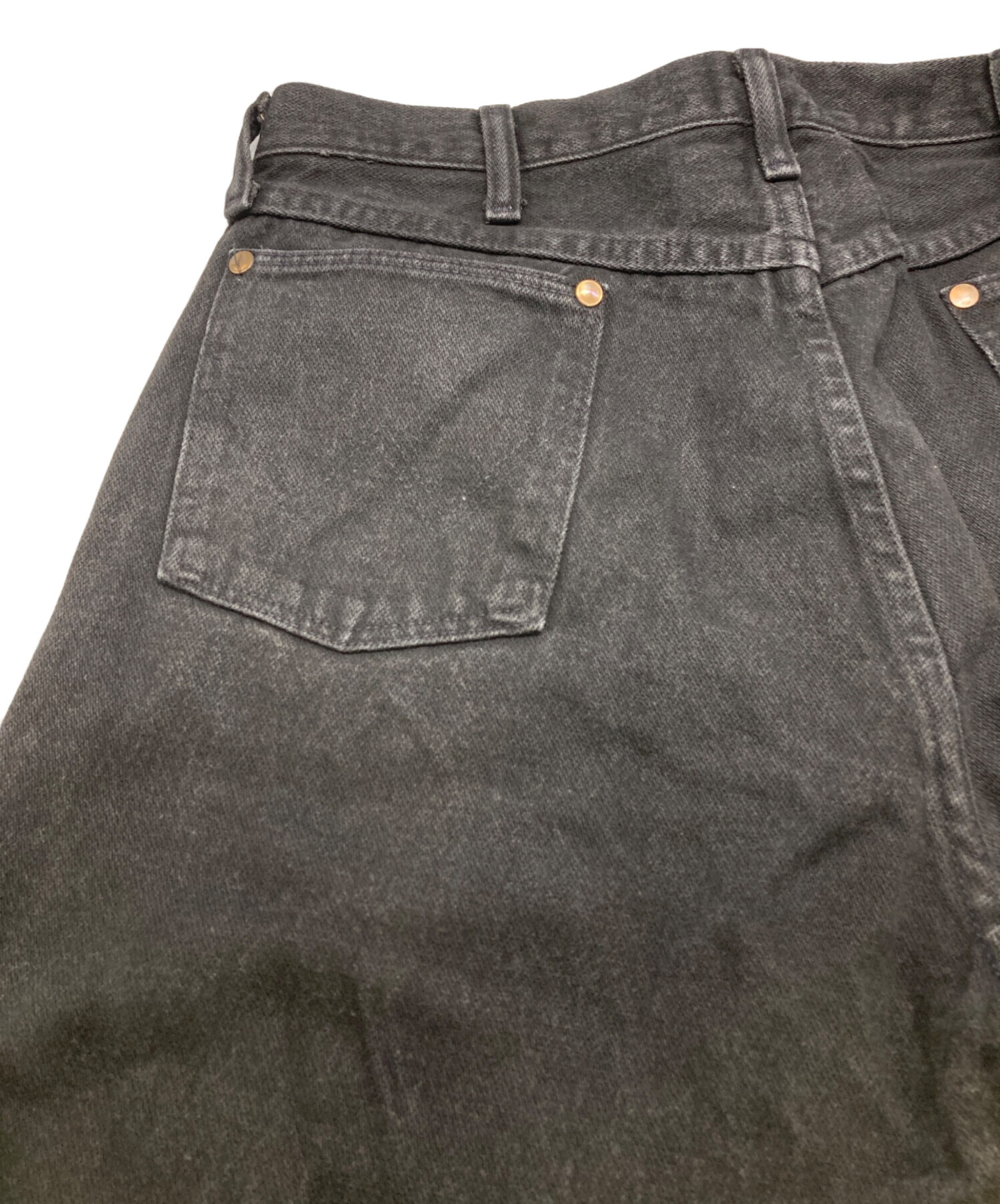 中古・古着通販】Wrangler (ラングラー) デニムパンツ ブラック サイズ 