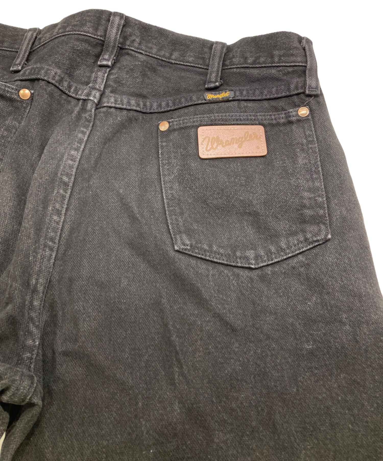 中古・古着通販】Wrangler (ラングラー) デニムパンツ ブラック サイズ 
