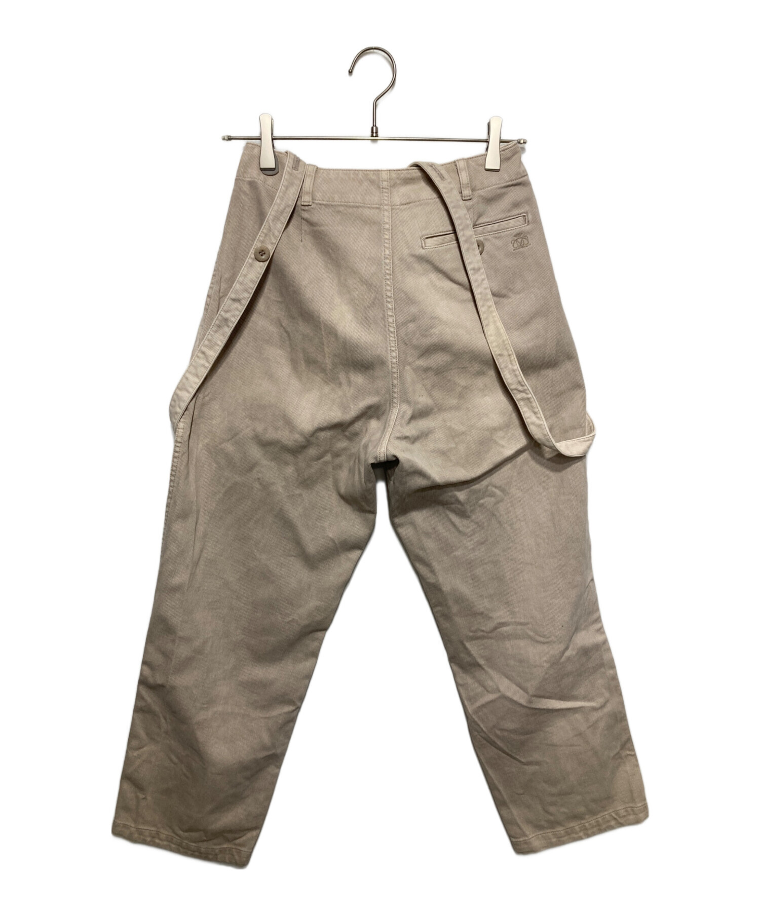 中古・古着通販】DRAWER (ドゥロワー) コットンピケサスペンダーパンツ