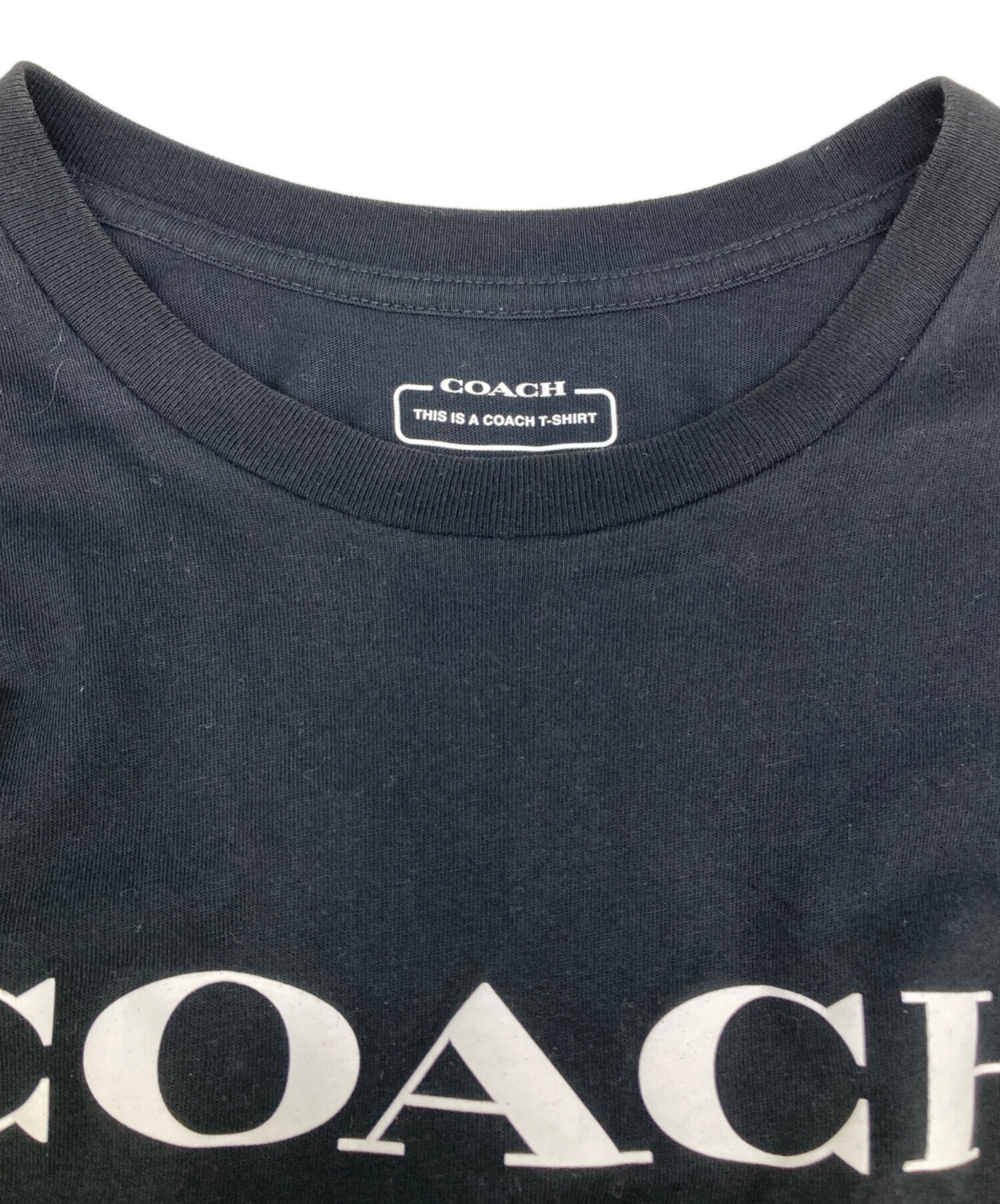 中古・古着通販】COACH (コーチ) エッセンシャルTシャツ ブラック 