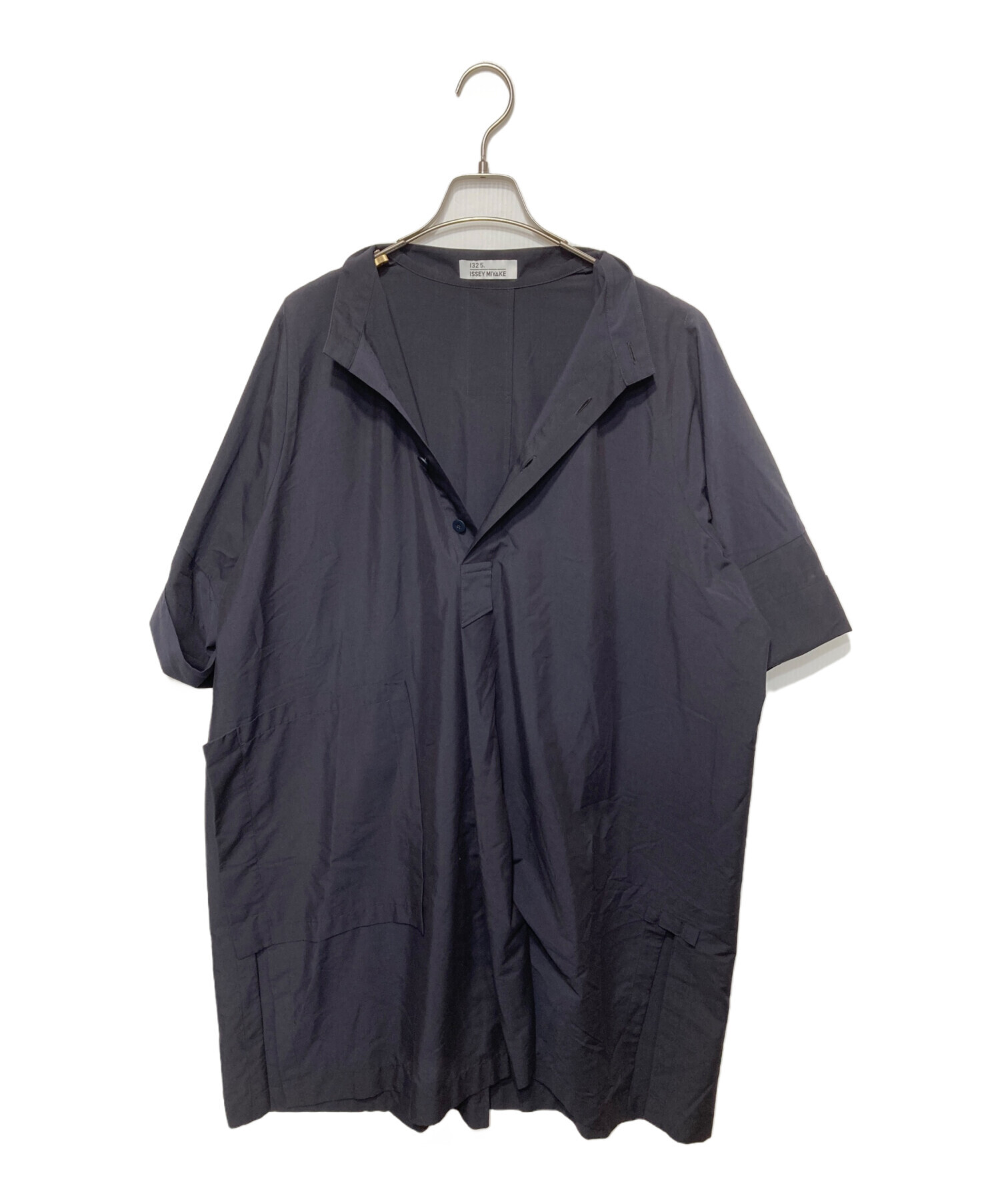 中古・古着通販】ISSEY MIYAKE (イッセイミヤケ) スタンドカラーシャツ 