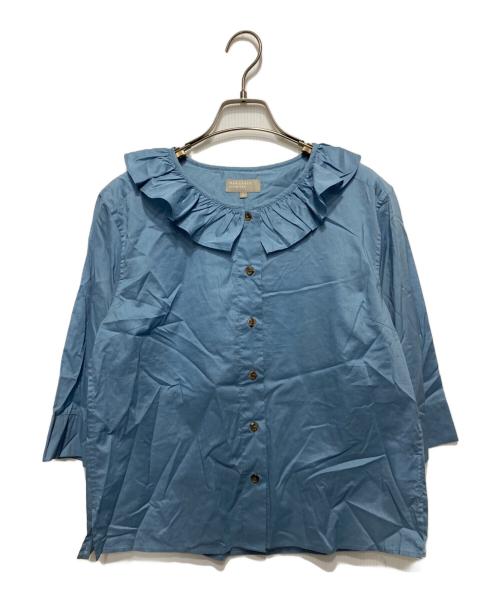 MARGARET HOWELL マーガレットハウエル フリル ブラウス 中古・古着通販】MARGARET HOWELL (マーガレットハウエル) ラッフル