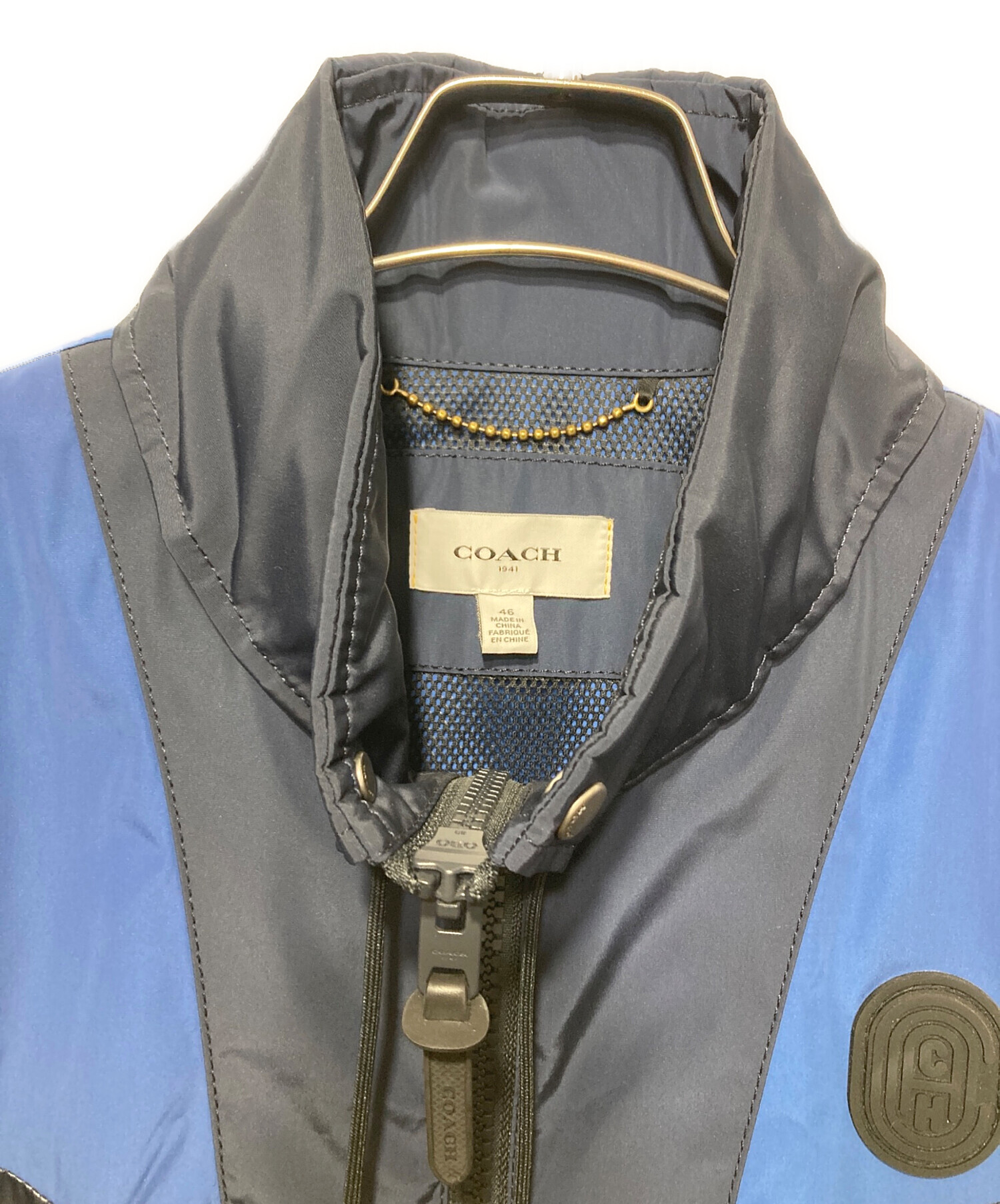 中古・古着通販】COACH (コーチ) ジップジャケット ネイビー サイズ:46 