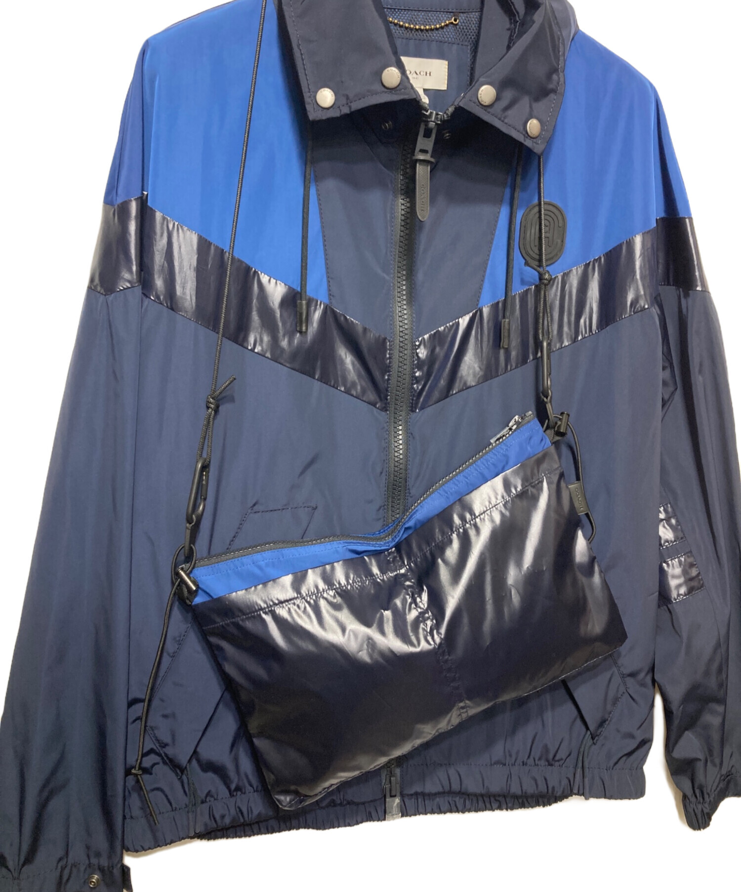 中古・古着通販】COACH (コーチ) ジップジャケット ネイビー サイズ:46 