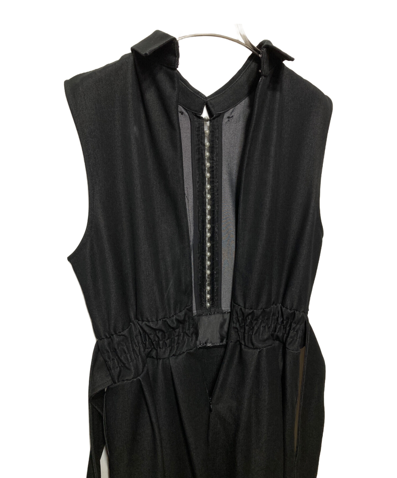 中古・古着通販】AMERI (アメリ) LADY PEARL DRESS ブラック サイズ