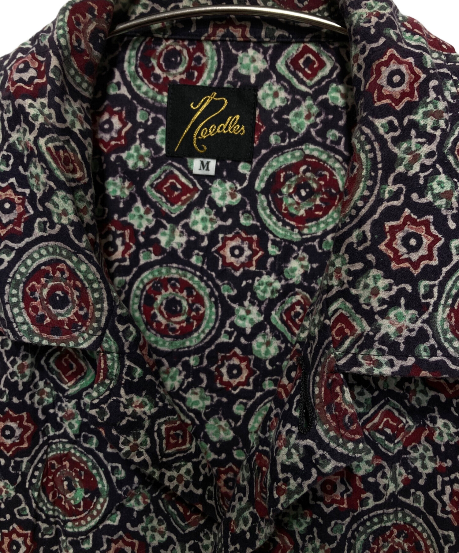 中古・古着通販】Needles (ニードルズ) 柄シャツ パープル サイズ:M 