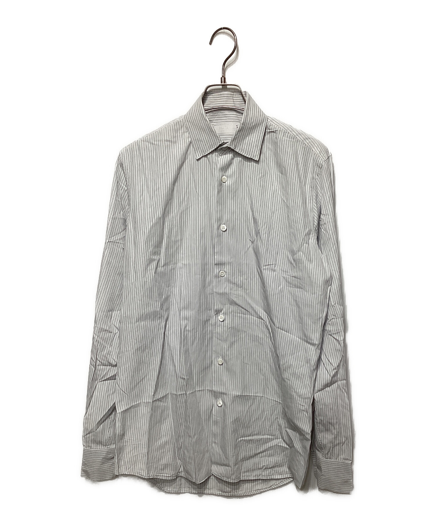 中古・古着通販】PRADA (プラダ) ストレッチポプリンシャツ ホワイト
