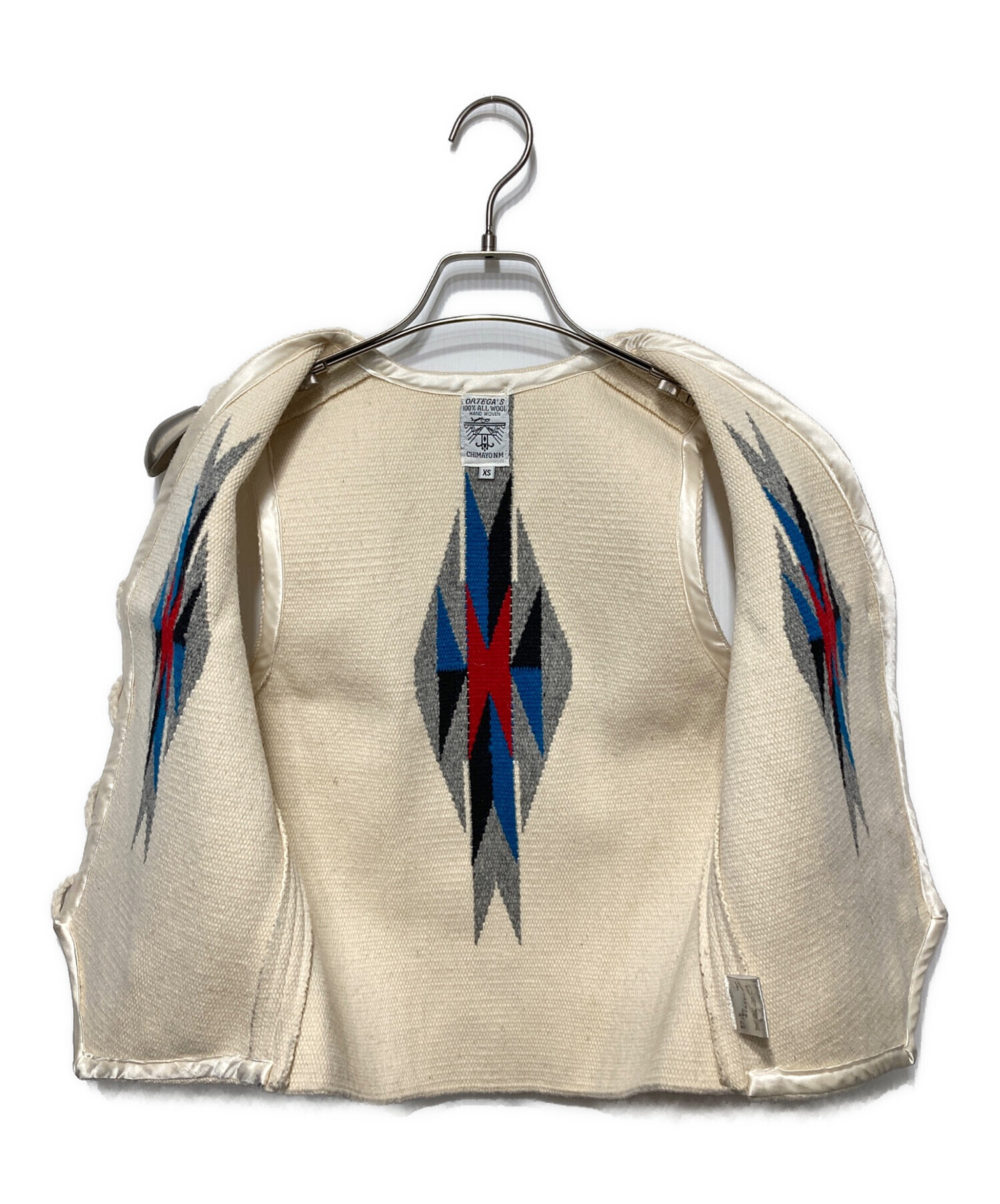 ビンテージ チマヨベスト ハンドメイド リメイク オルテガ 40s 中古・古着通販】ORTEGA'S (オルテガ) チマヨベスト ベージュ サイズ