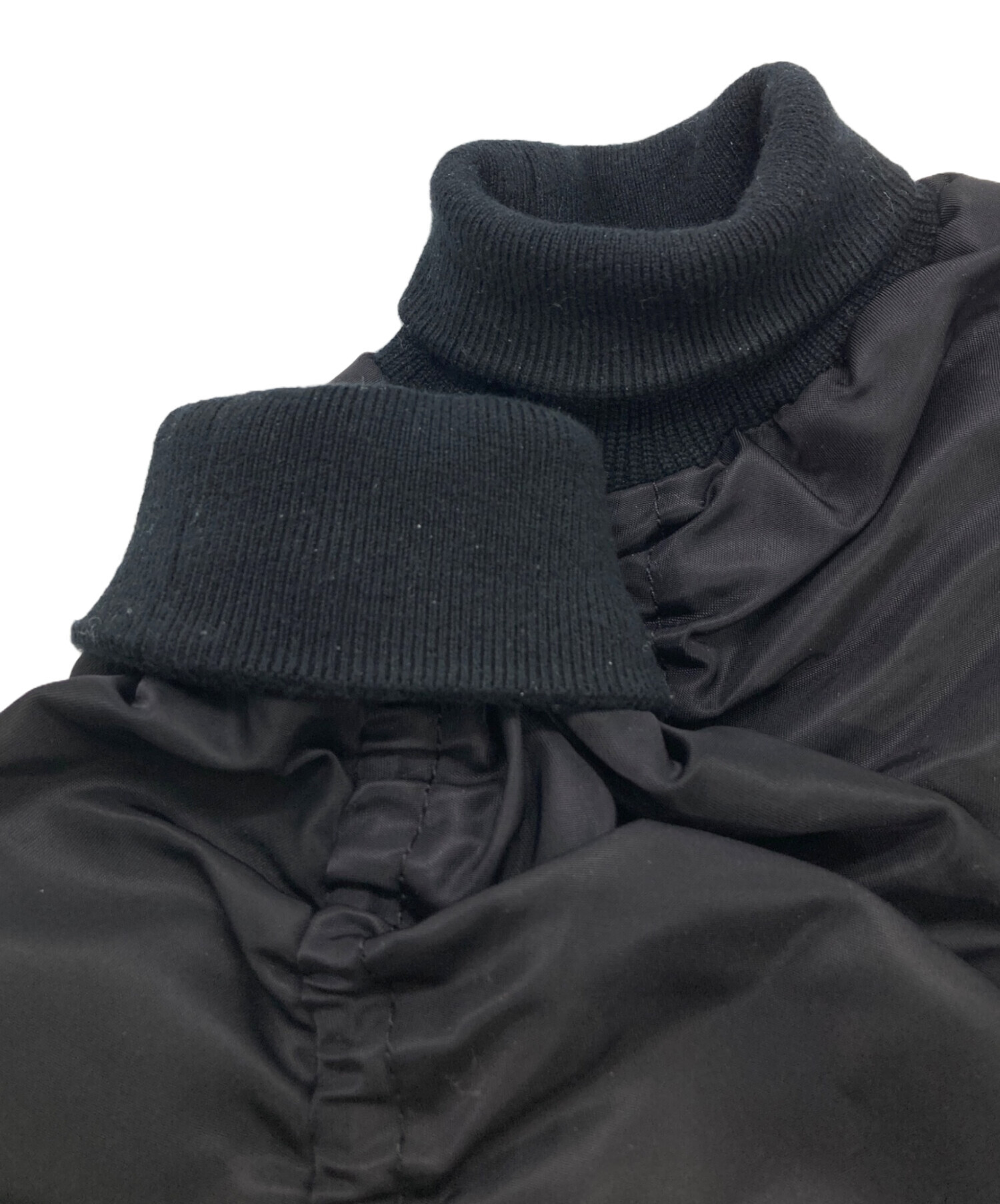 中古・古着通販】MUVEIL (ミュベール) フラワー刺繍ブルゾン ブラック