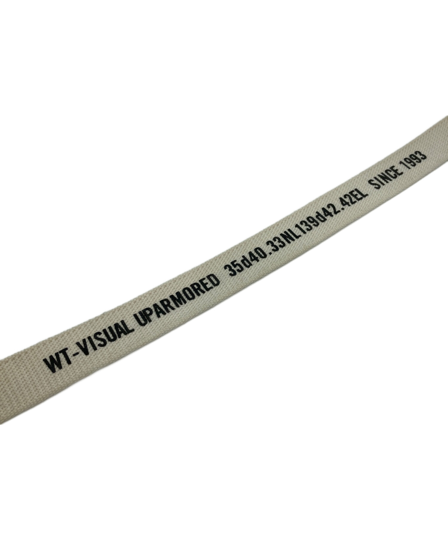 中古・古着通販】WTAPS (ダブルタップス) ガチャベルト ホワイト