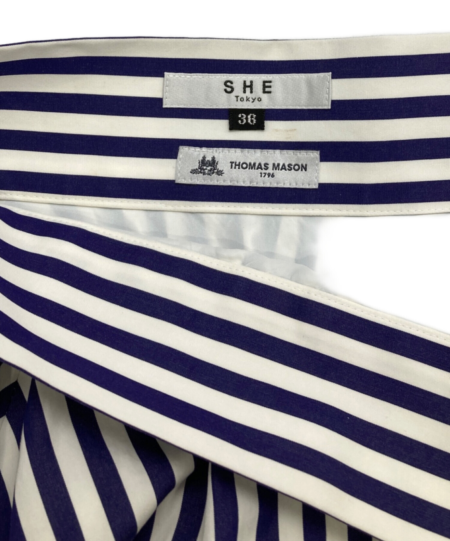 中古・古着通販】SHE TOKYO (シートーキョー) ストライプフレア