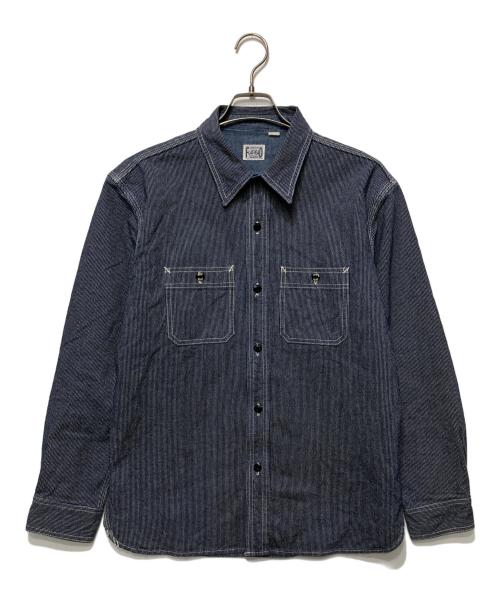 中古・古着通販】FLAT HEAD (フラット ヘッド) ヒッコリーシャツ