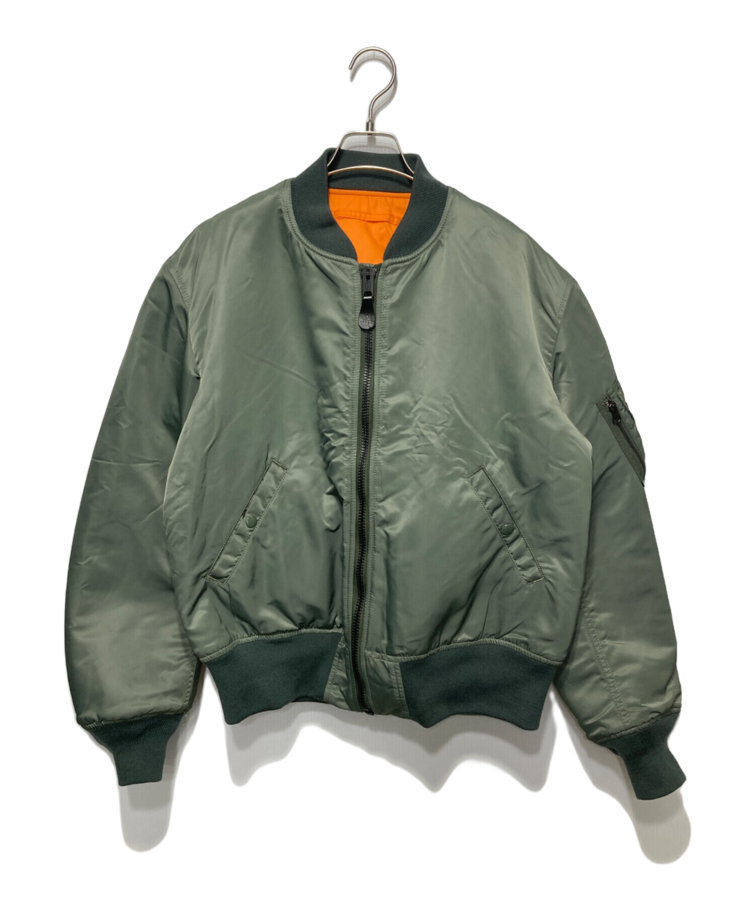 中古・古着通販】ALPHA (アルファ) MA-1フライトジャケット カーキ