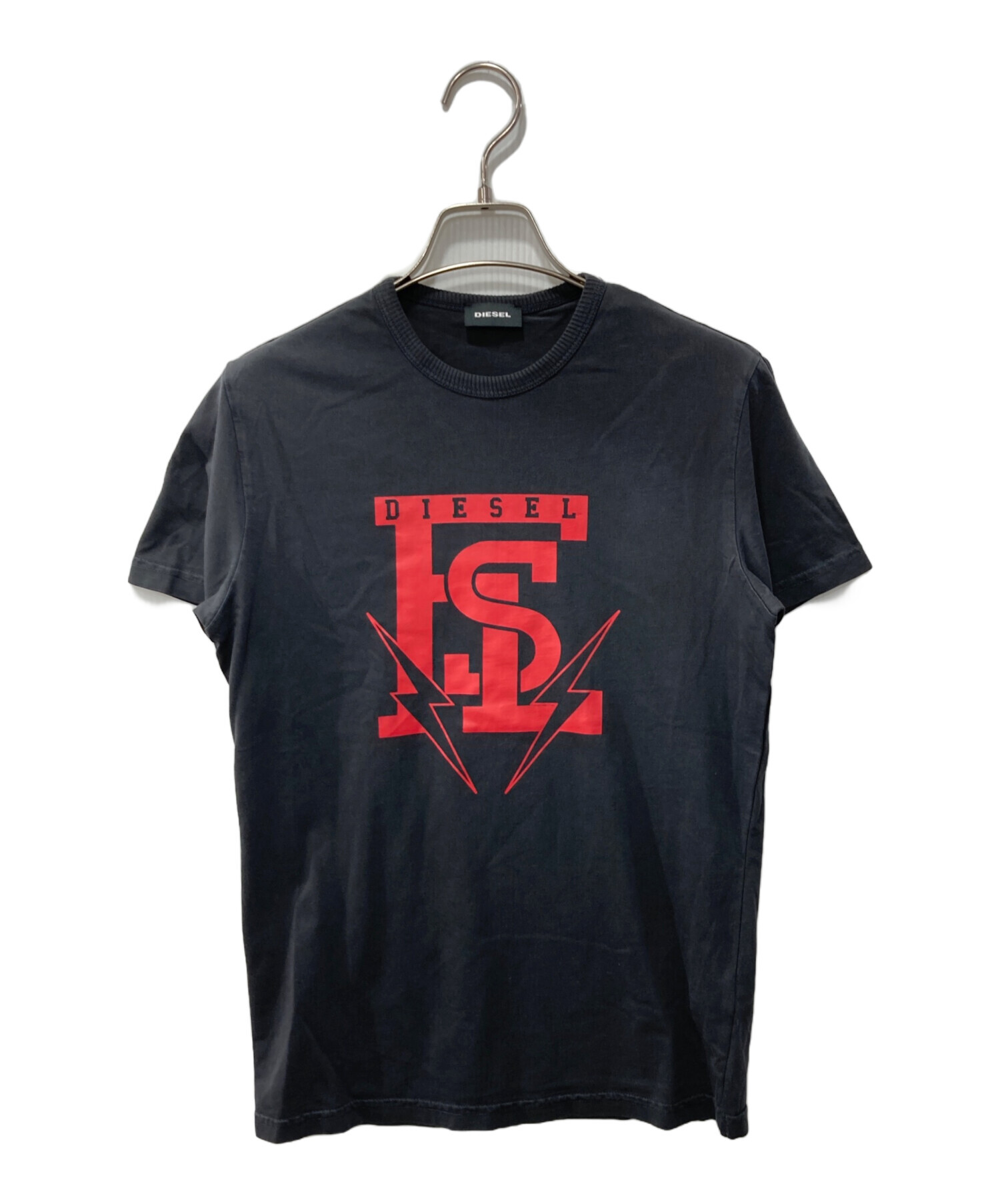 中古・古着通販】DIESEL (ディーゼル) プリントTシャツ グレー サイズ