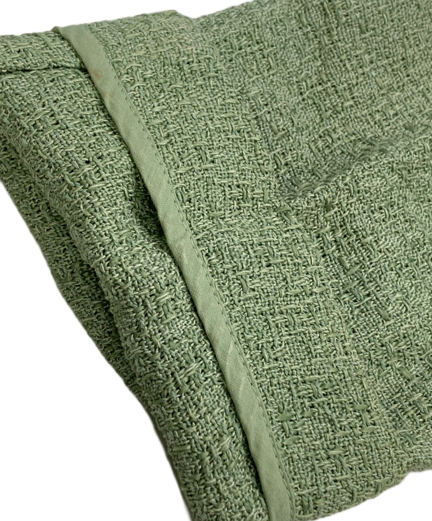 中古・古着通販】MARNI (マルニ) ノーカラーツイードジャケット 黄緑