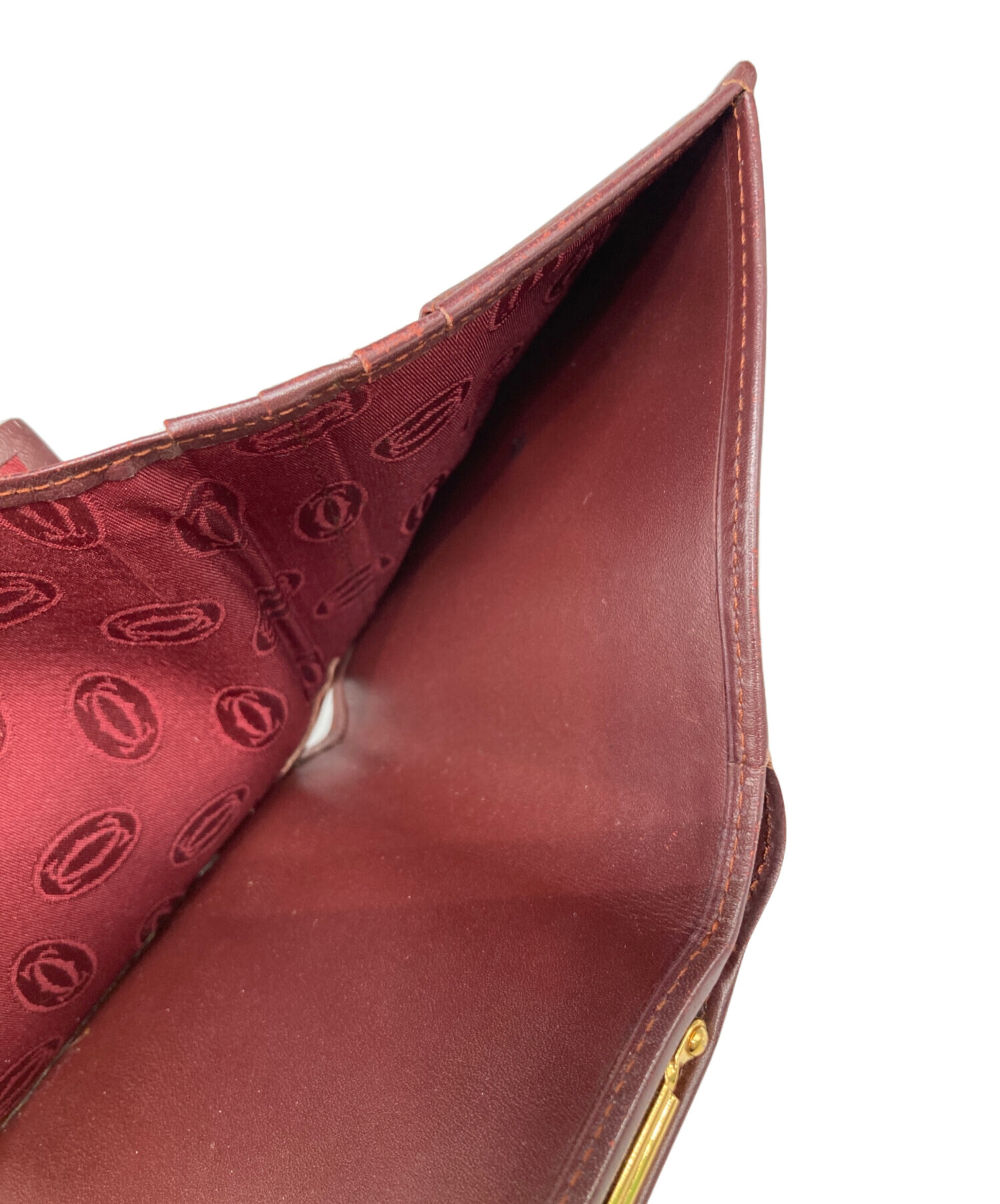 中古・古着通販】Cartier (カルティエ) マストラインがま口三つ折り