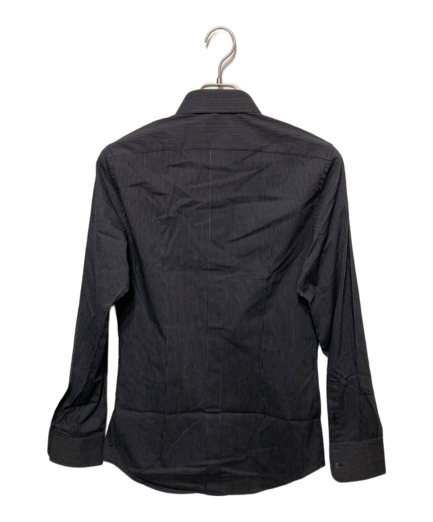 DOLCE & GABBANA 半袖シャツ ブラックストライプ 中古・古着通販】DOLCE & GABBANA (ドルチェ＆ガッバーナ) ストライプ