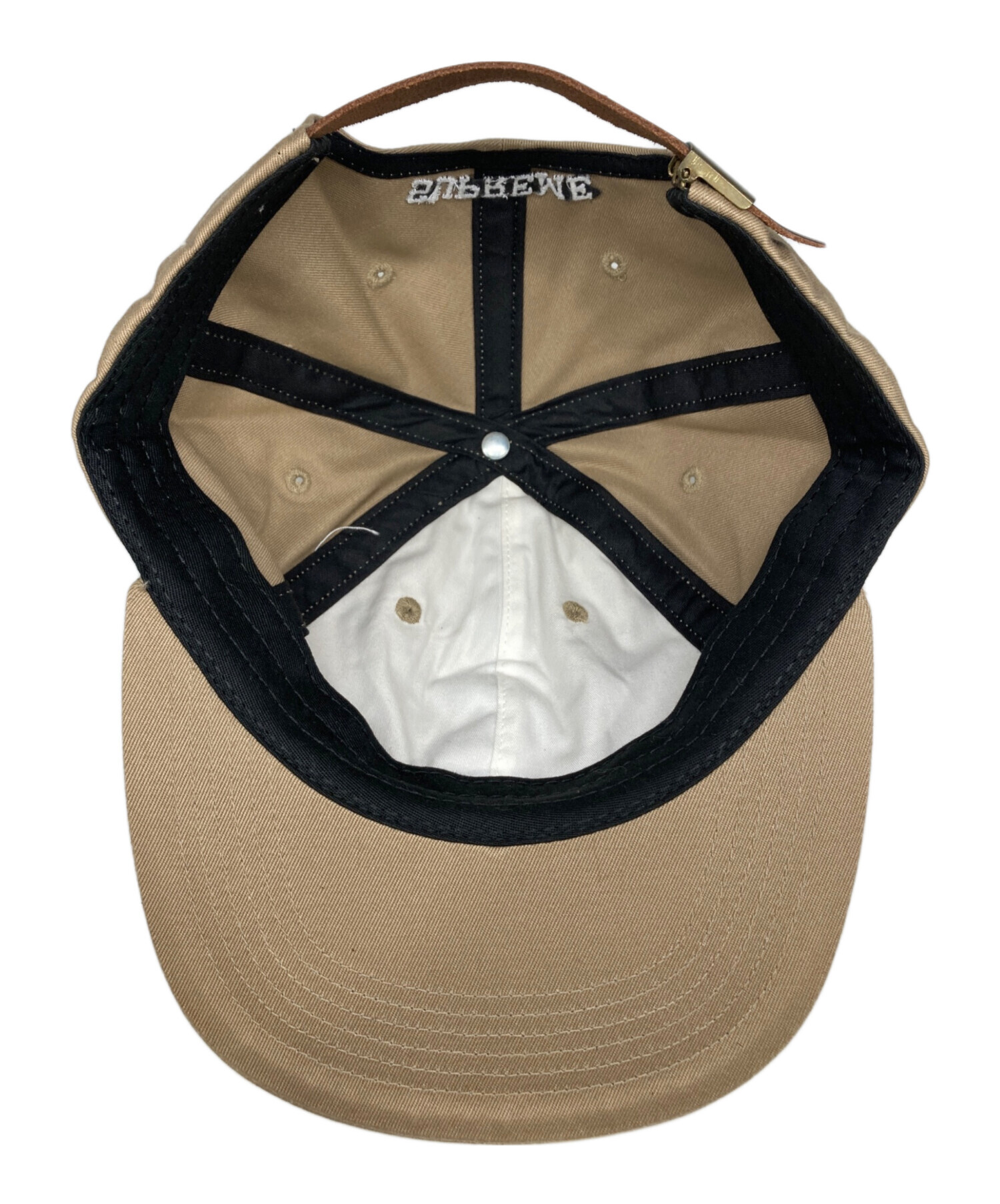 Supreme キャップ ベージュ ロゴ刺繍 中古・古着通販】SUPREME (シュプリーム) s logo cap/Sロゴキャップ