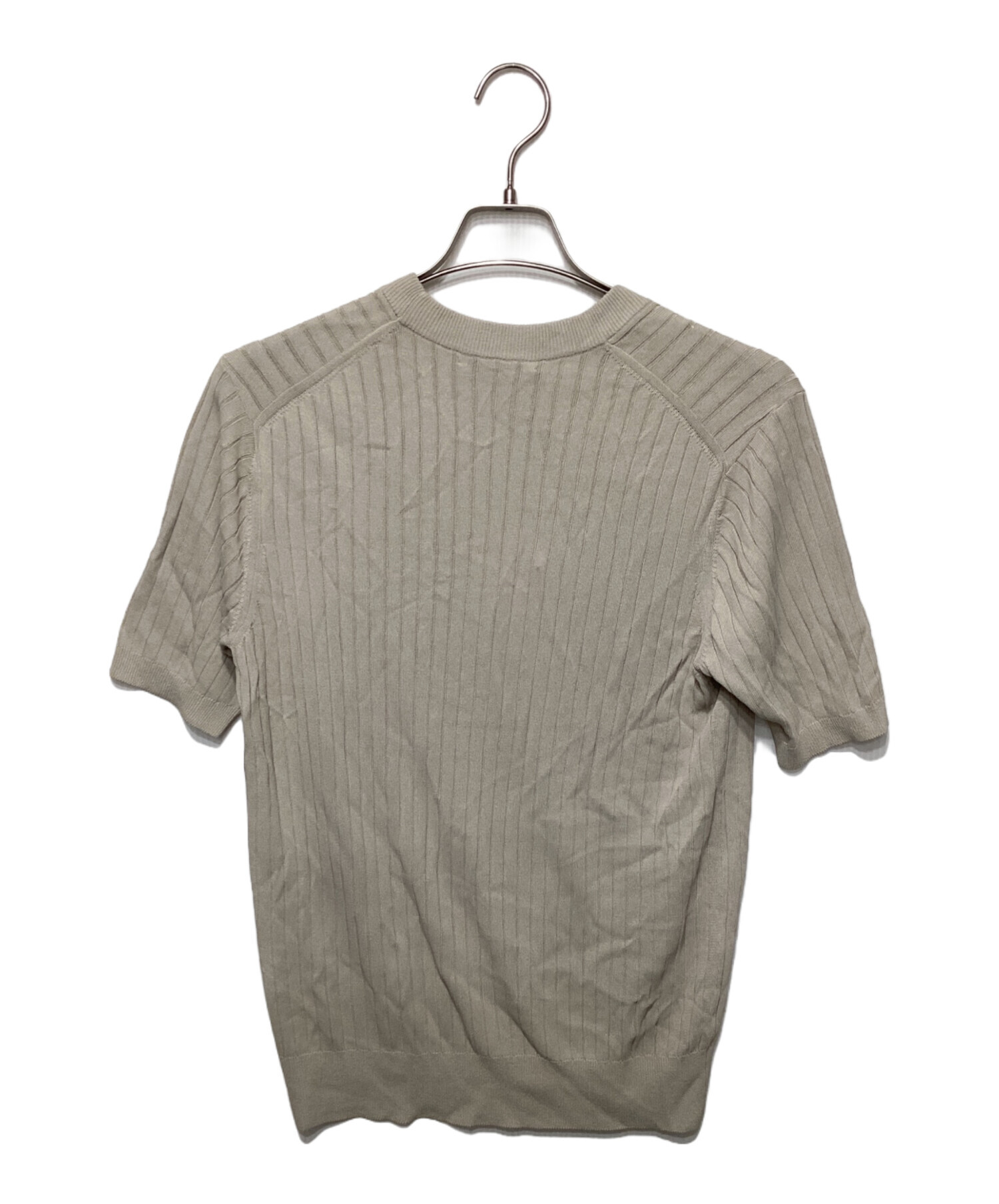 【未使用】SLOANE 半袖シアーニット サイズ２ 中古・古着通販】SLOANE (スローン) 半袖ニット ベージュ サイズ:4