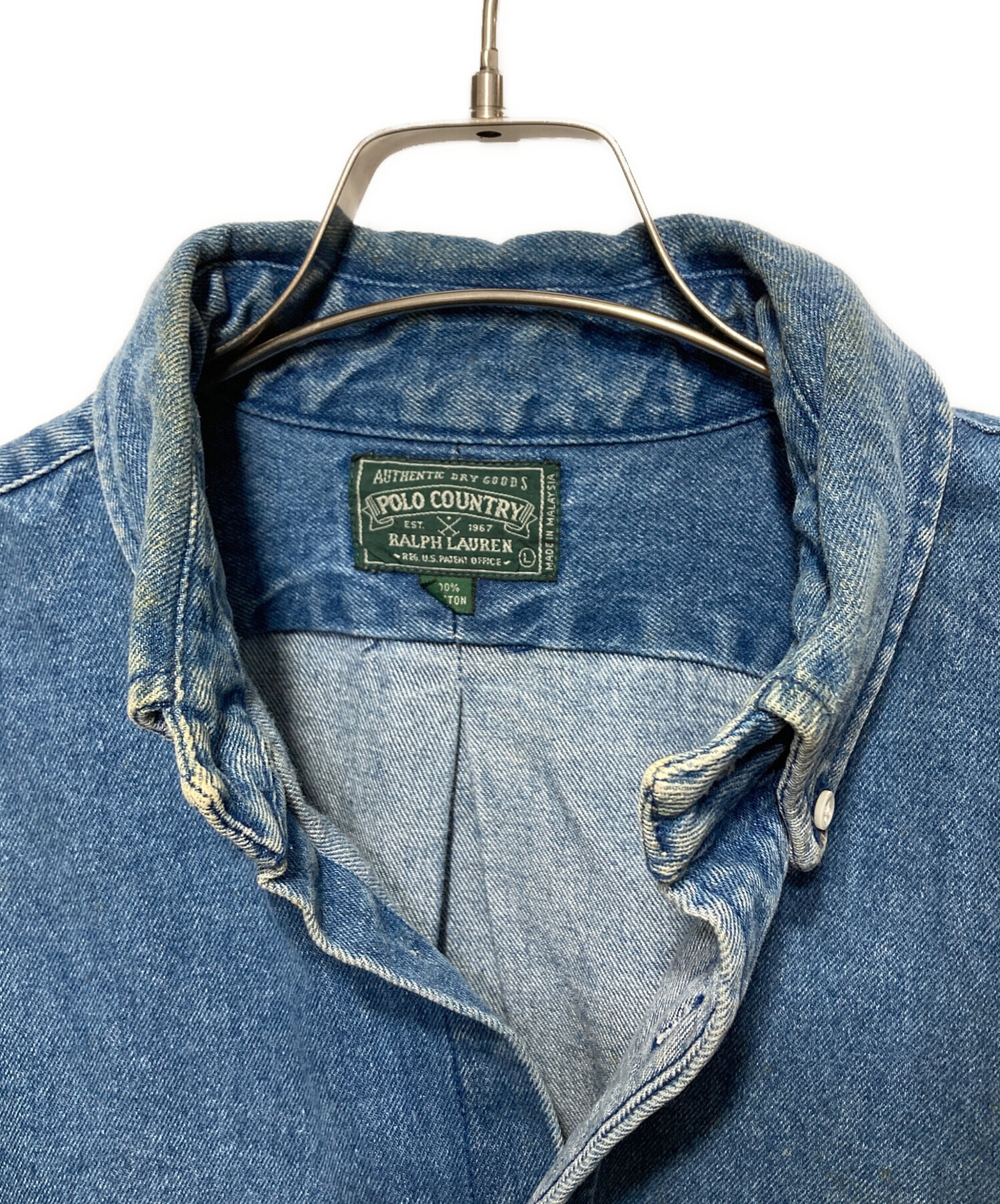 中古・古着通販】POLO COUNTRY (ポロカントリー) デニムボタンダウン