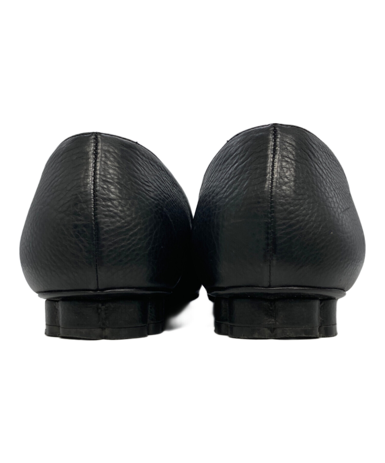 ☆未使用品☆ フェラガモ パンプス レザー ブラック 7 1/2 サイズ 中古・古着通販】Salvatore Ferragamo (サルヴァトーレ フェラガモ