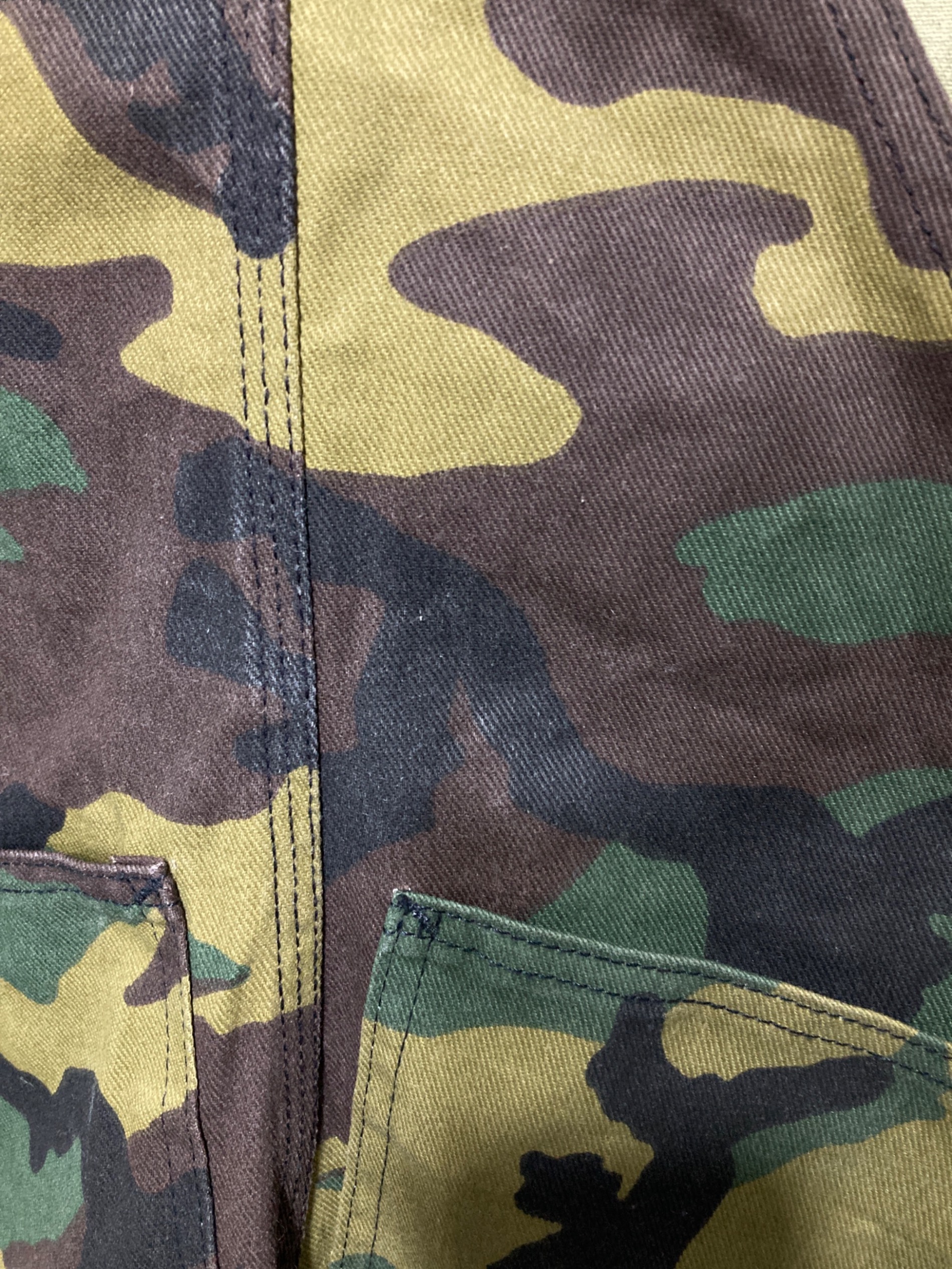 中古・古着通販】Pointer (ポインター) 迷彩柄オーバーオール カーキ