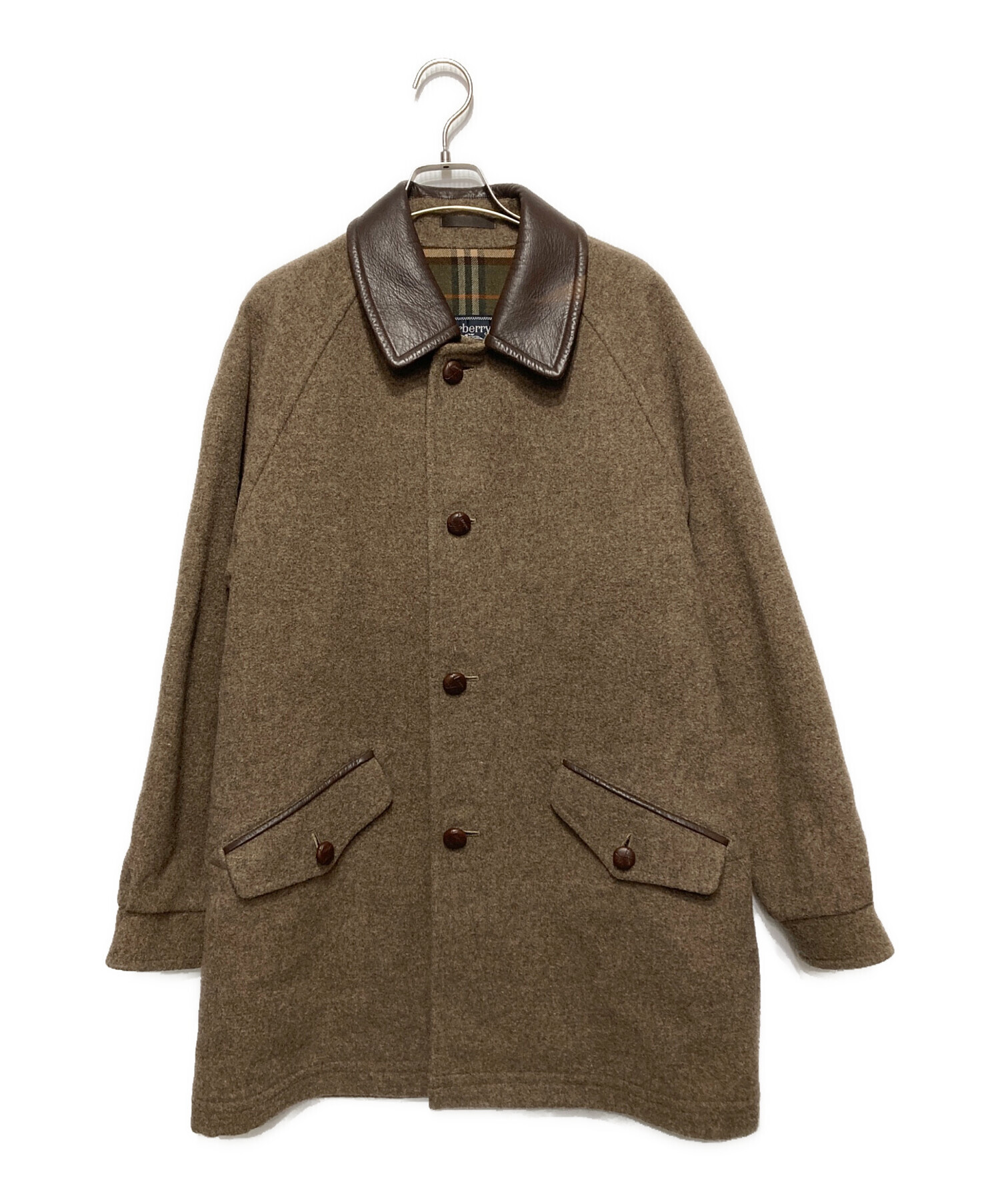 Burerrys バーバリーズ　ウールコート　ブラウン　サイズ40 中古・古着通販】Burberry's (バーバリーズ) ウールステンカラーコート