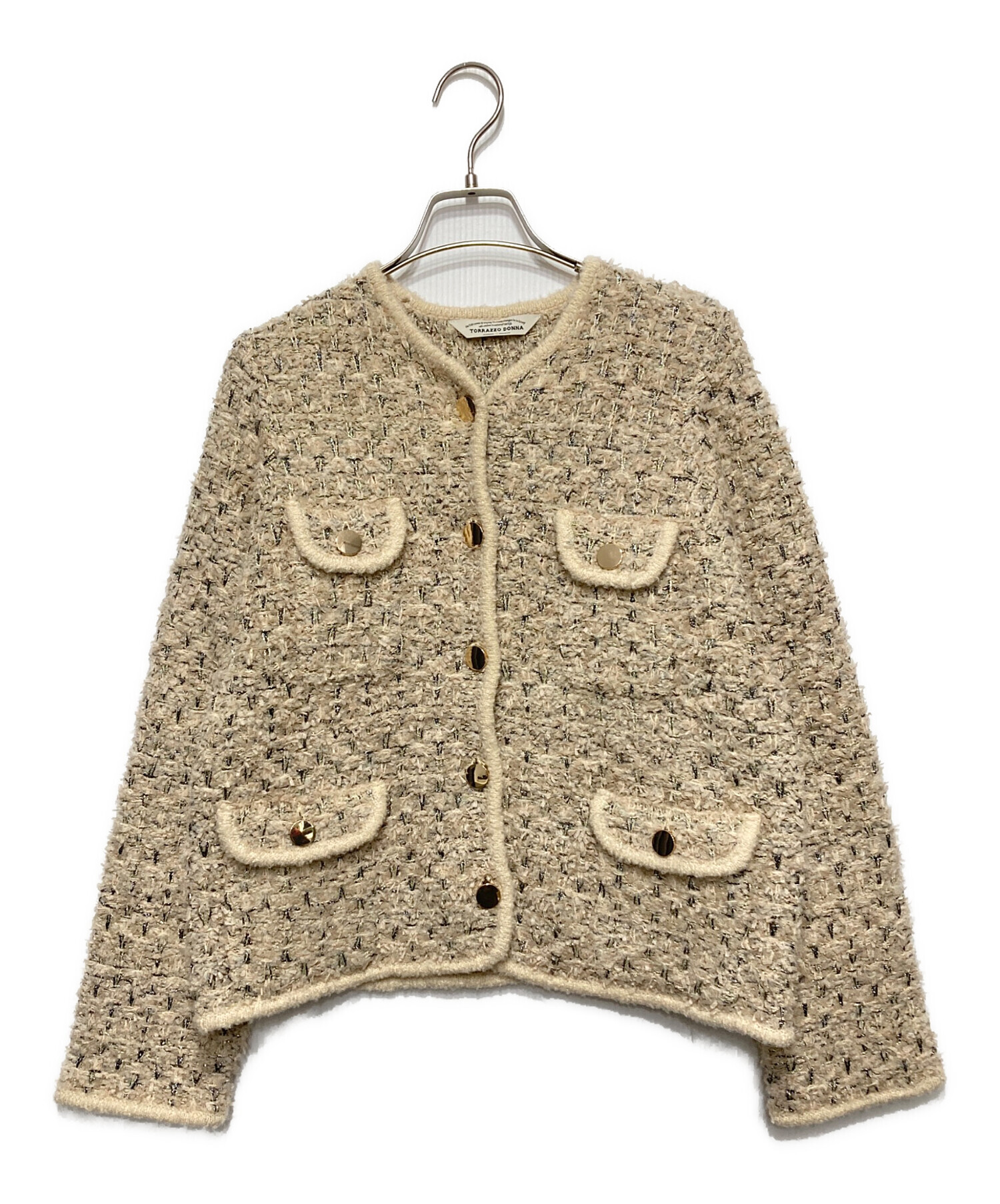 中古・古着通販】TORRAZZO DONNA (トラッゾドンナ) ツイードニット