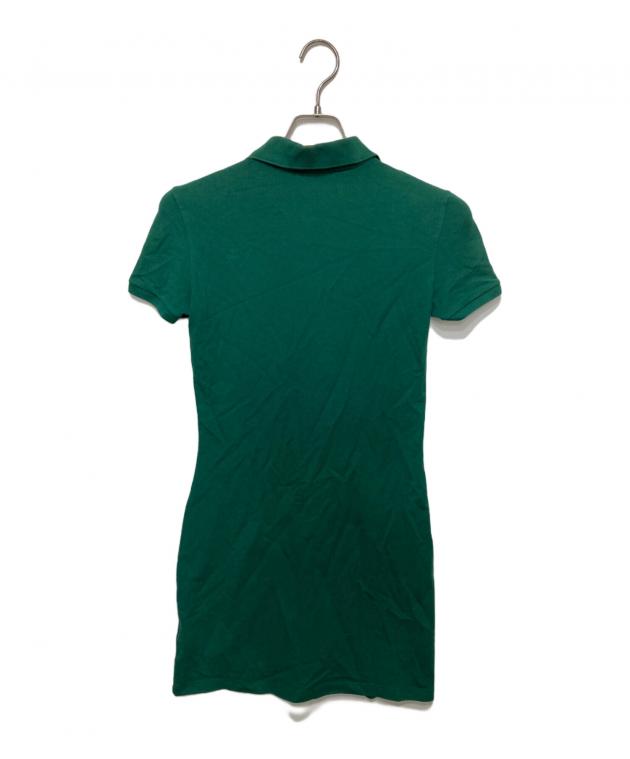 中古・古着通販】LACOSTE (ラコステ) ポロワンピース グリーン サイズ