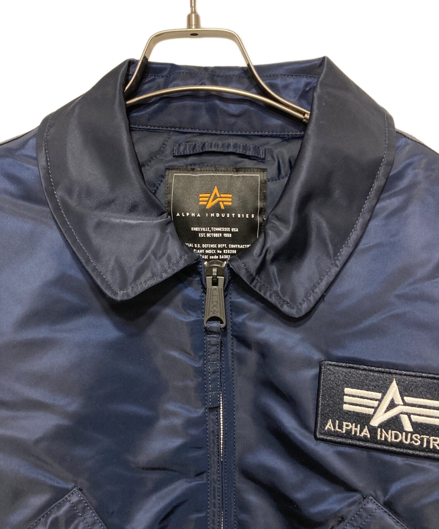 中古・古着通販】ALPHA (アルファ) ミリタリージャケット ネイビー 