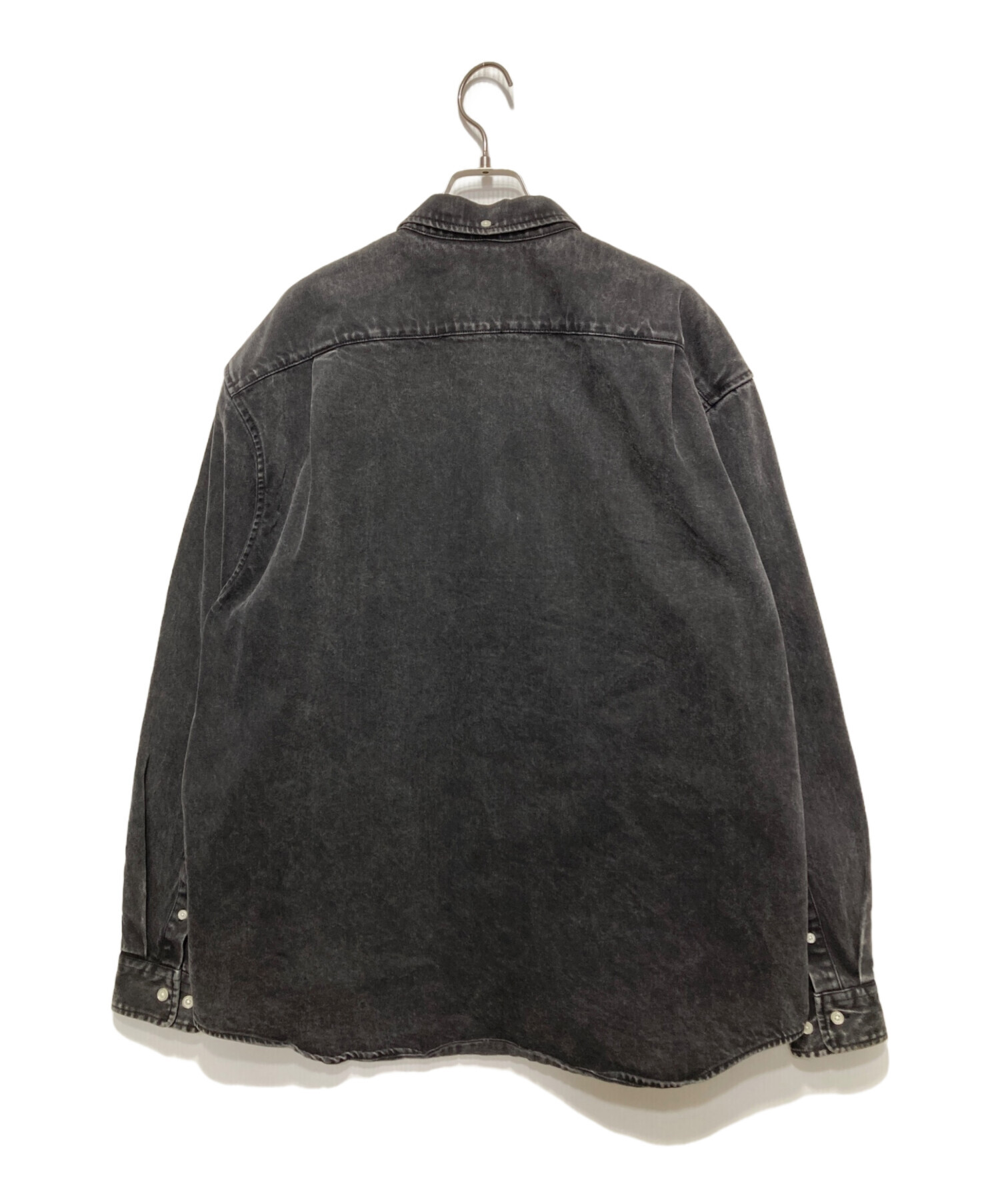 supreme スモールボックス　デニムシャツ ウォッシュド　ブラック　L 中古・古着通販】SUPREME (シュプリーム) Small Box Denim Shirt