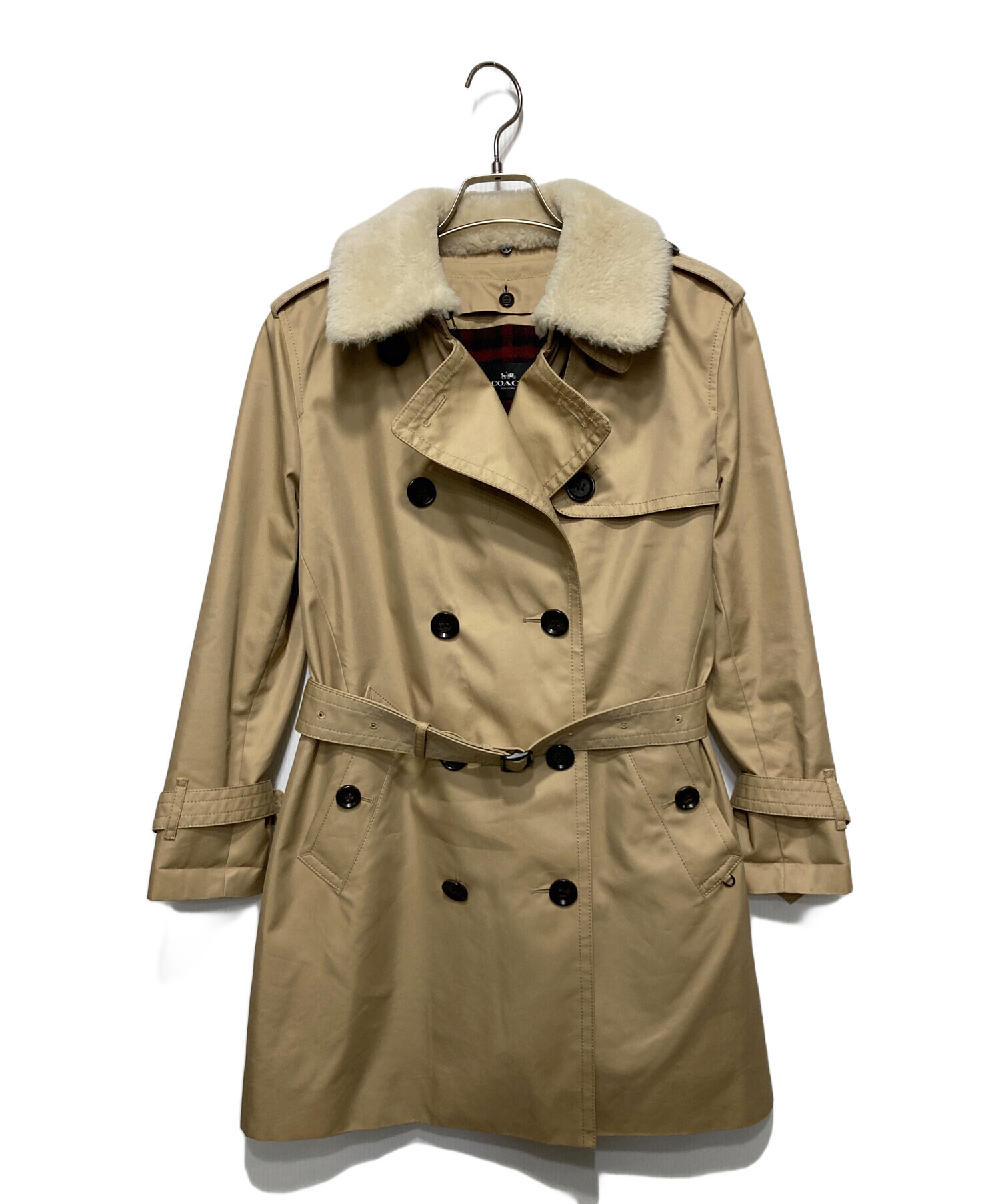 中古・古着通販】COACH (コーチ) 襟ムートンライナー付トレンチコート