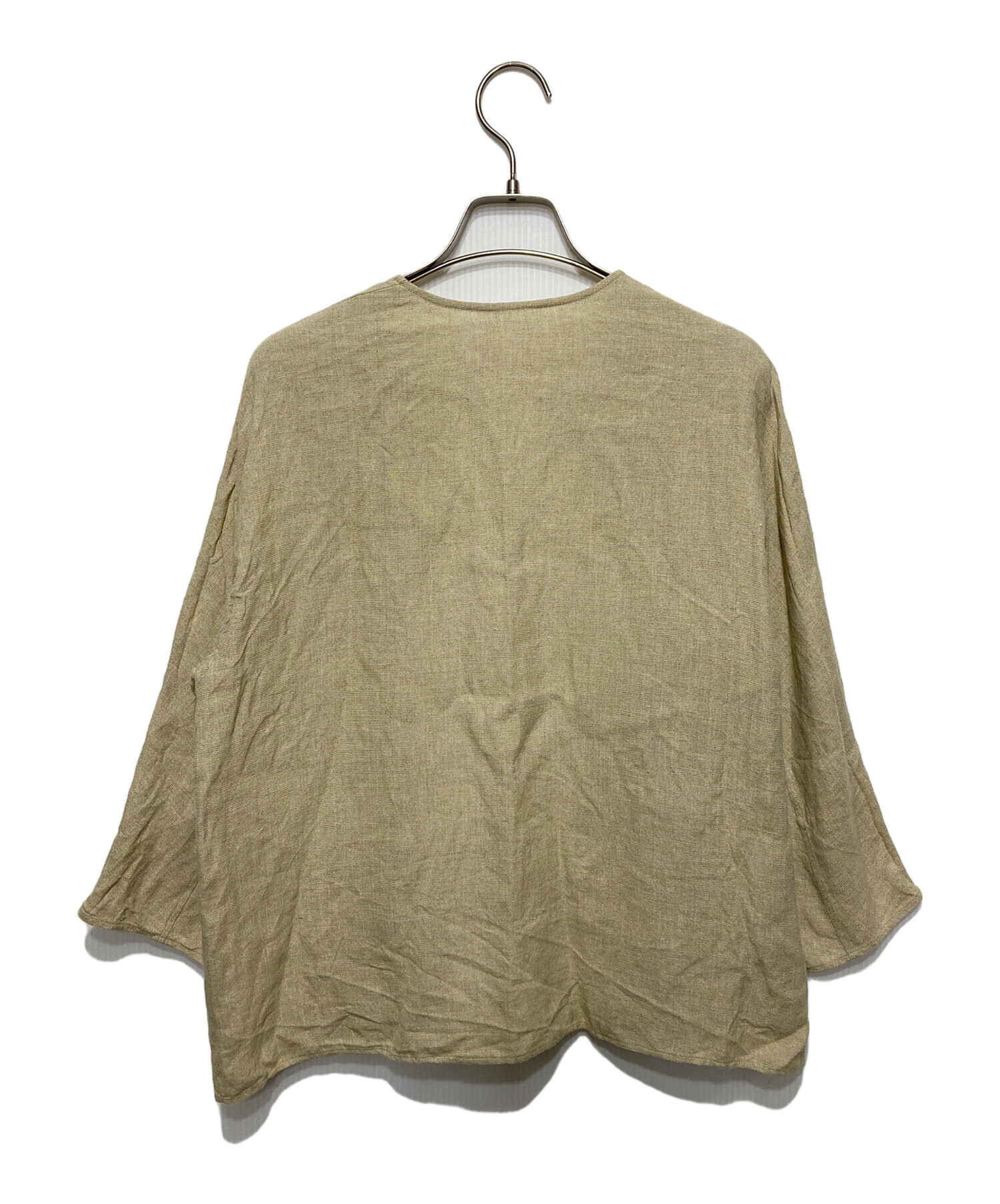 中古・古着通販】JURGEN LEHL (ヨーガンレール) 麻縮み ノーカラー