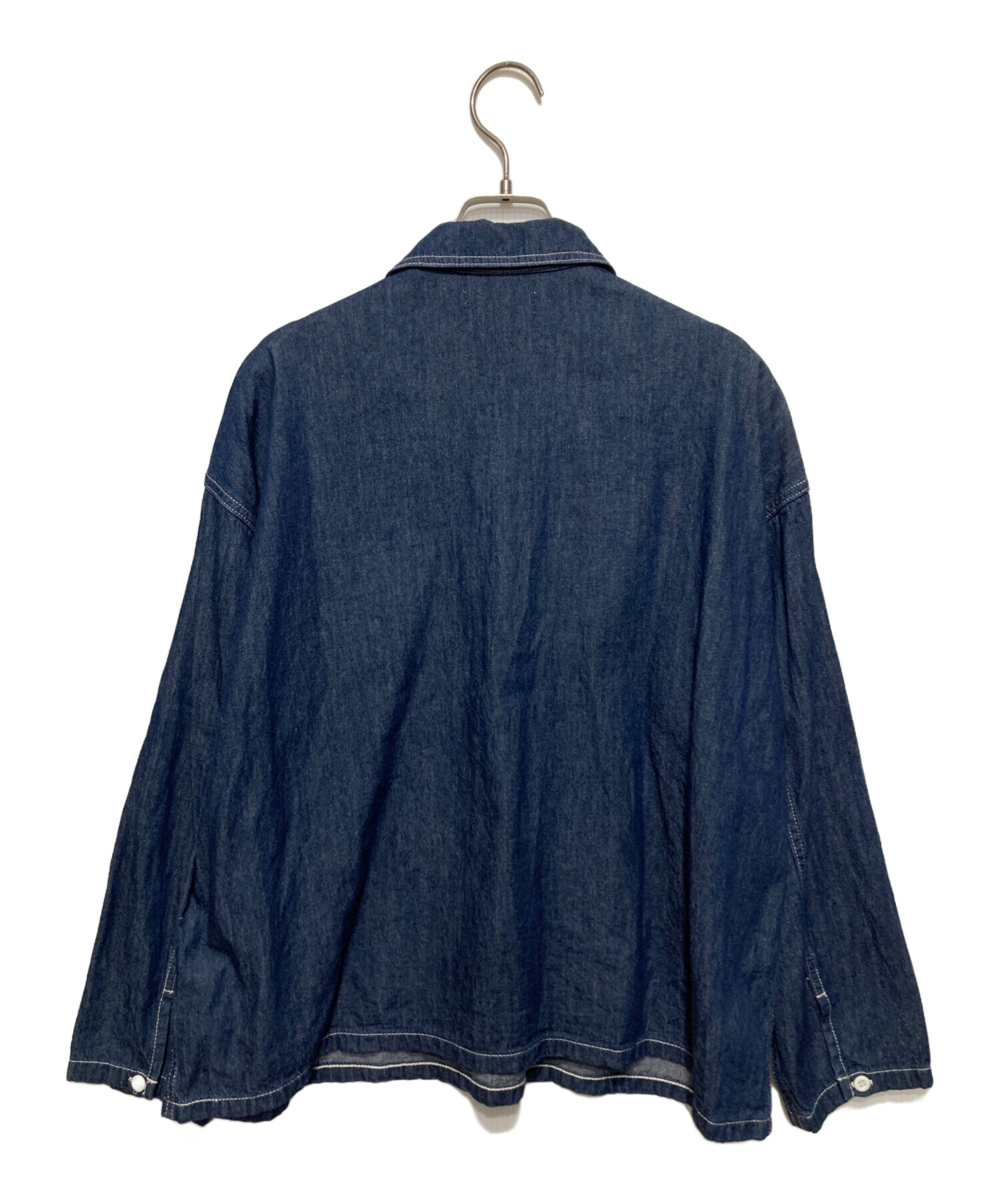 中古・古着通販】kagure (カグレ) デニムプルオーバーシャツ 