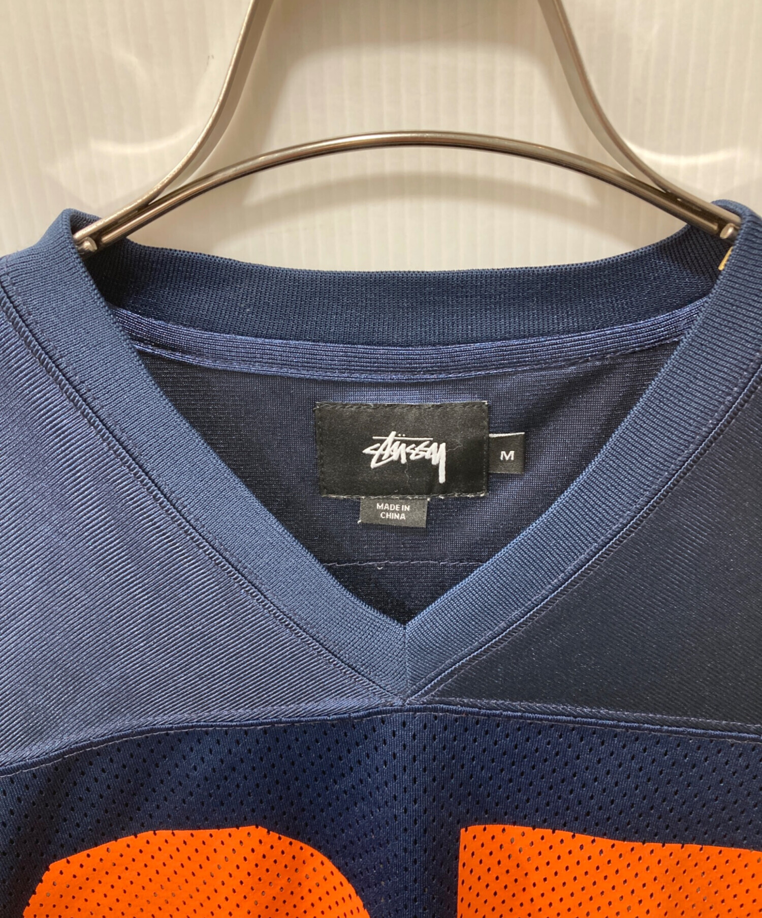 中古・古着通販】stussy (ステューシー) ゲームシャツ ネイビー サイズ