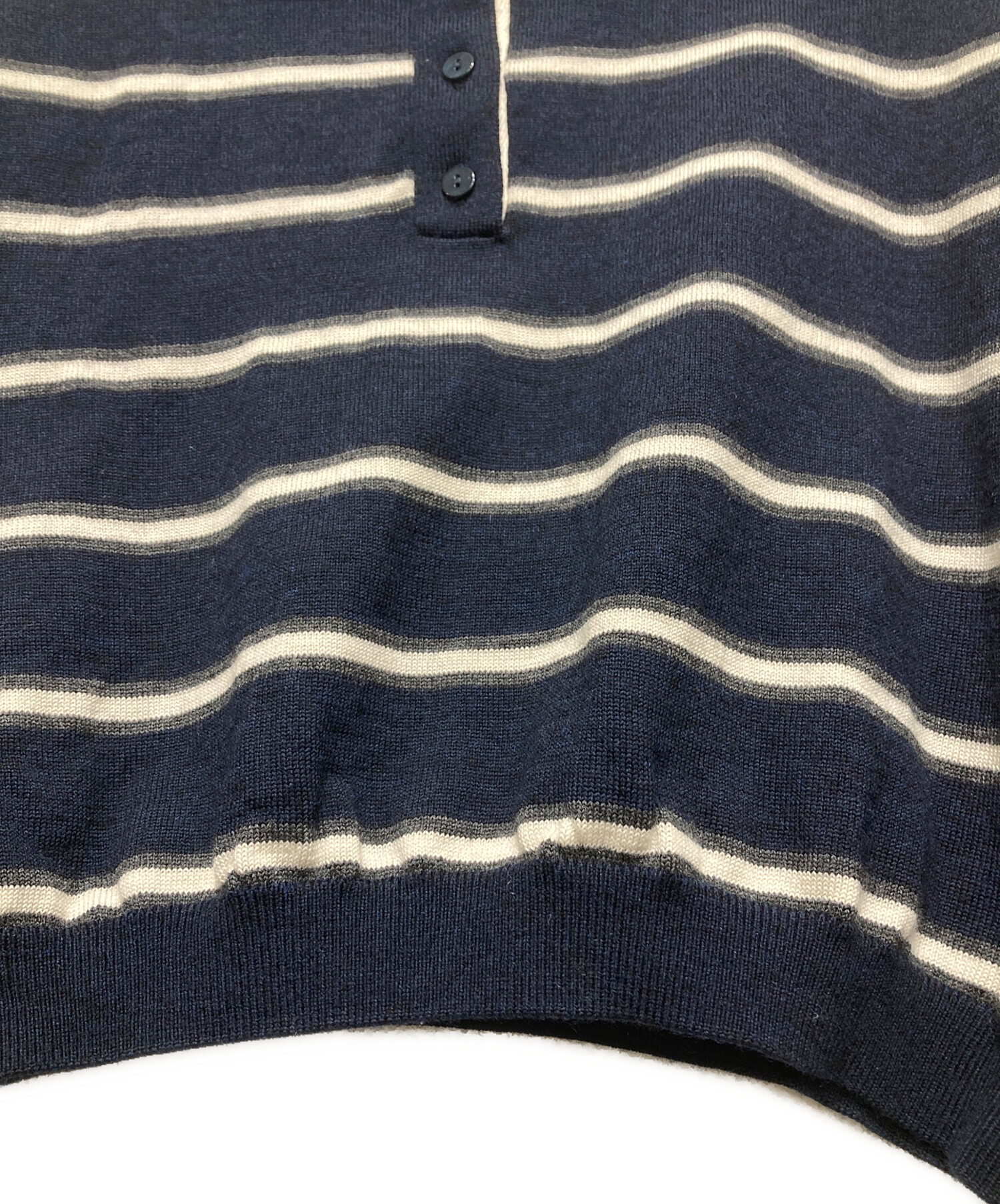 中古・古着通販】Gypsohila (ジプソフィア) Knit Polo/ニットポロ