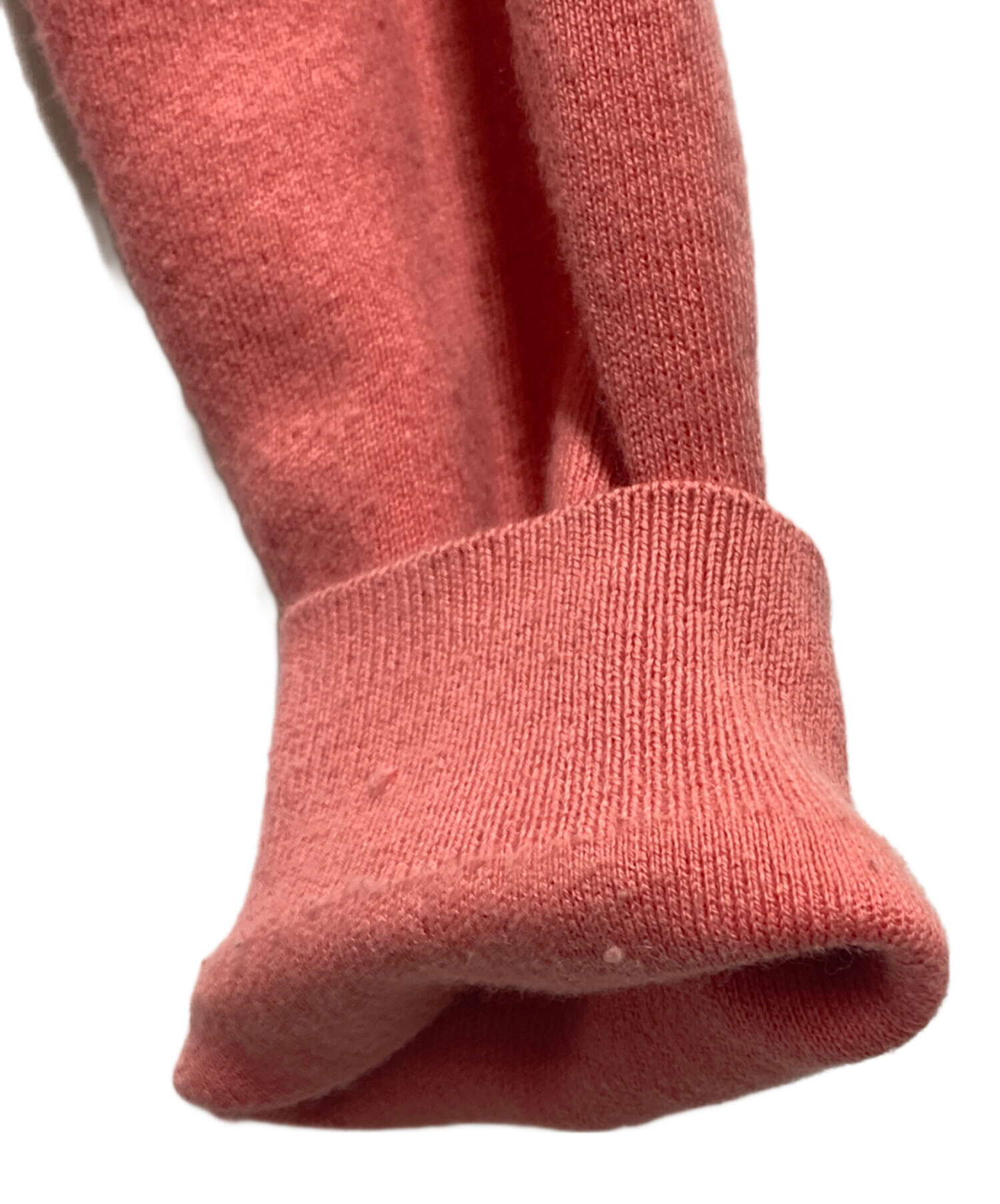 CABaN(キャバン) カーディガン サイズS レディース美品  - ピンク 七分袖 CABaN（キャバン） シアーナイロン Vネックカーディガン 39-02-51