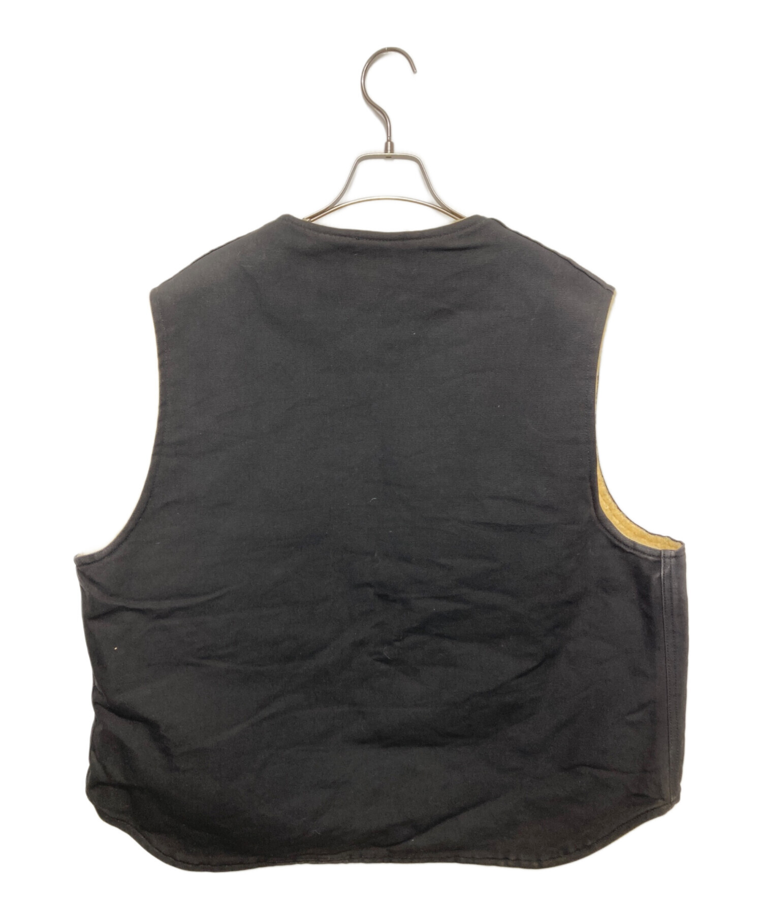 中古・古着通販】CarHartt (カーハート) 裏ボア ダックベスト ブラック