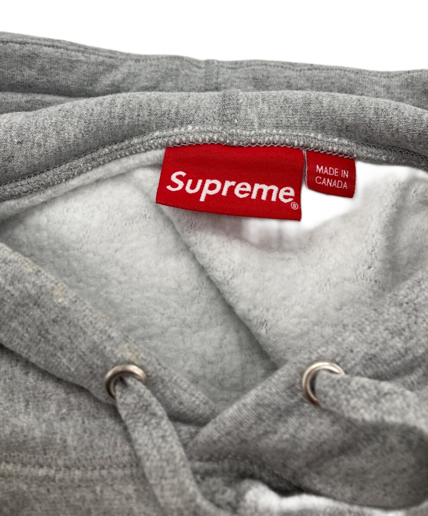 トップス supreme trademark hooded sweatshirt M 送料込！SUPREME Trademark Hooded Sweatshirt パーカー グレーM