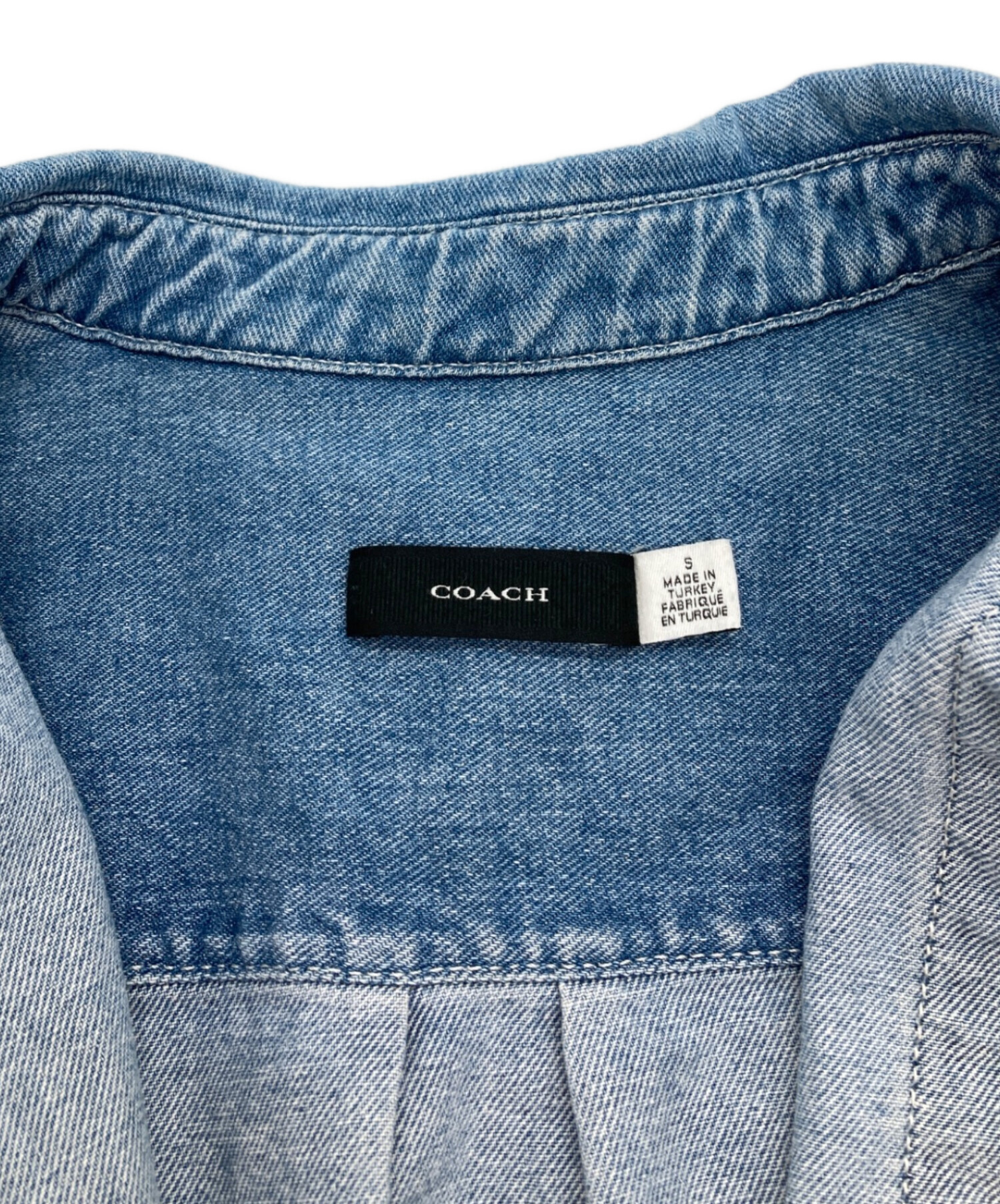 中古・古着通販】COACH (コーチ) ショート スリーブ デニム シャツ