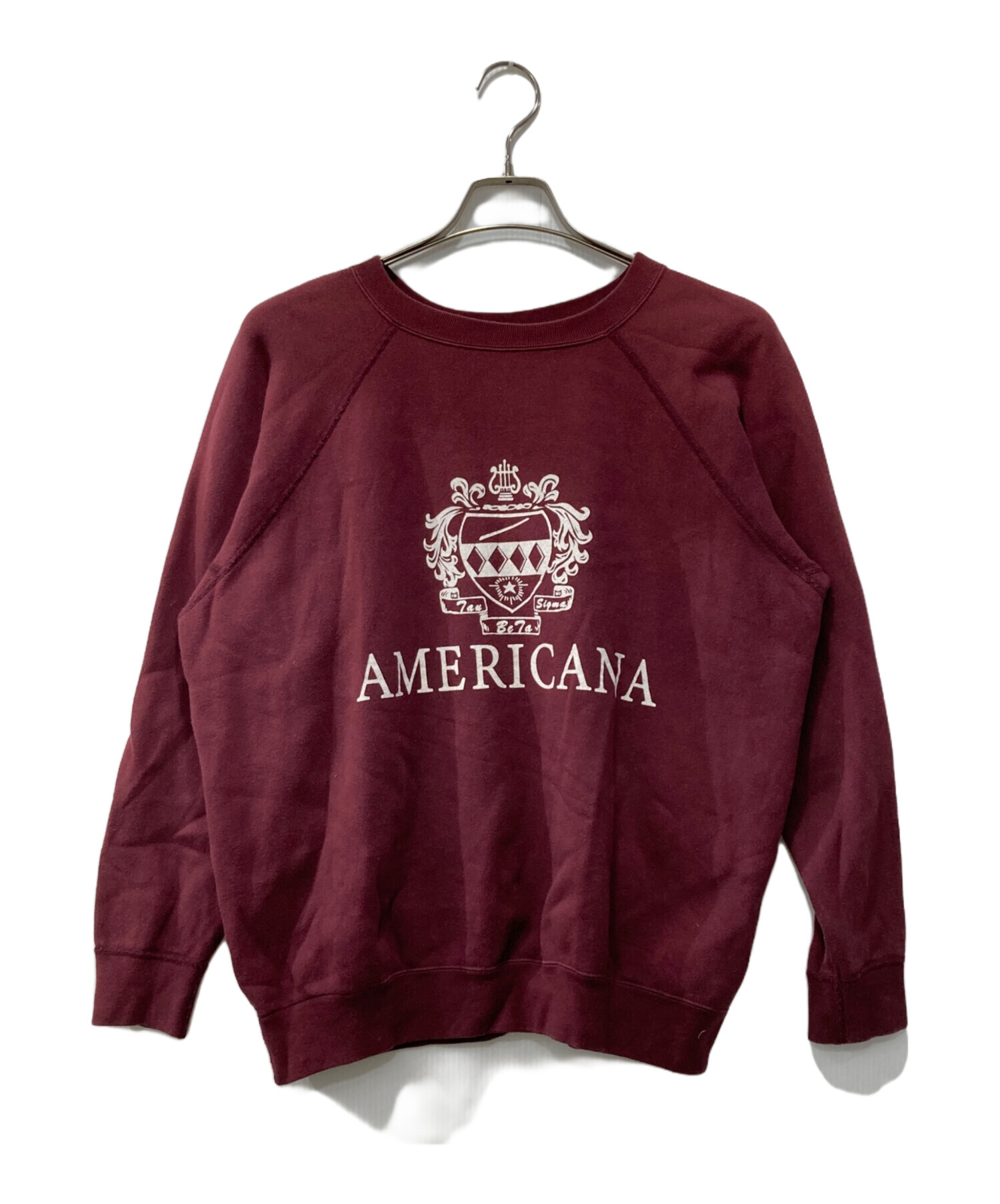Americana　アメリカーナ 新品未使用 バックプリント スウェット 中古・古着通販】Americana (アメリカーナ) 裏起毛プリントスウェット