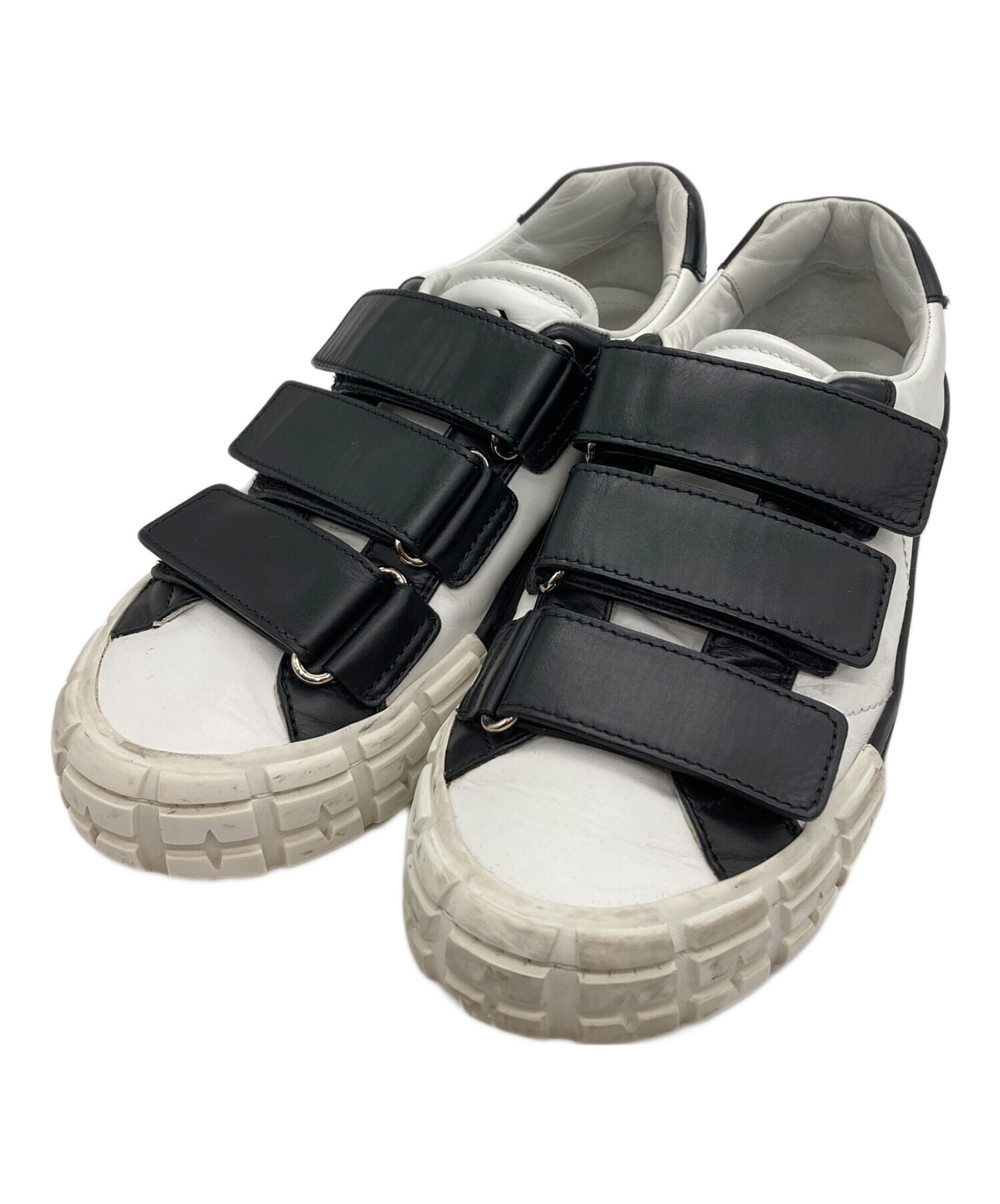 中古・古着通販】PRADA (プラダ) ベルクロスニーカー ホワイト 
