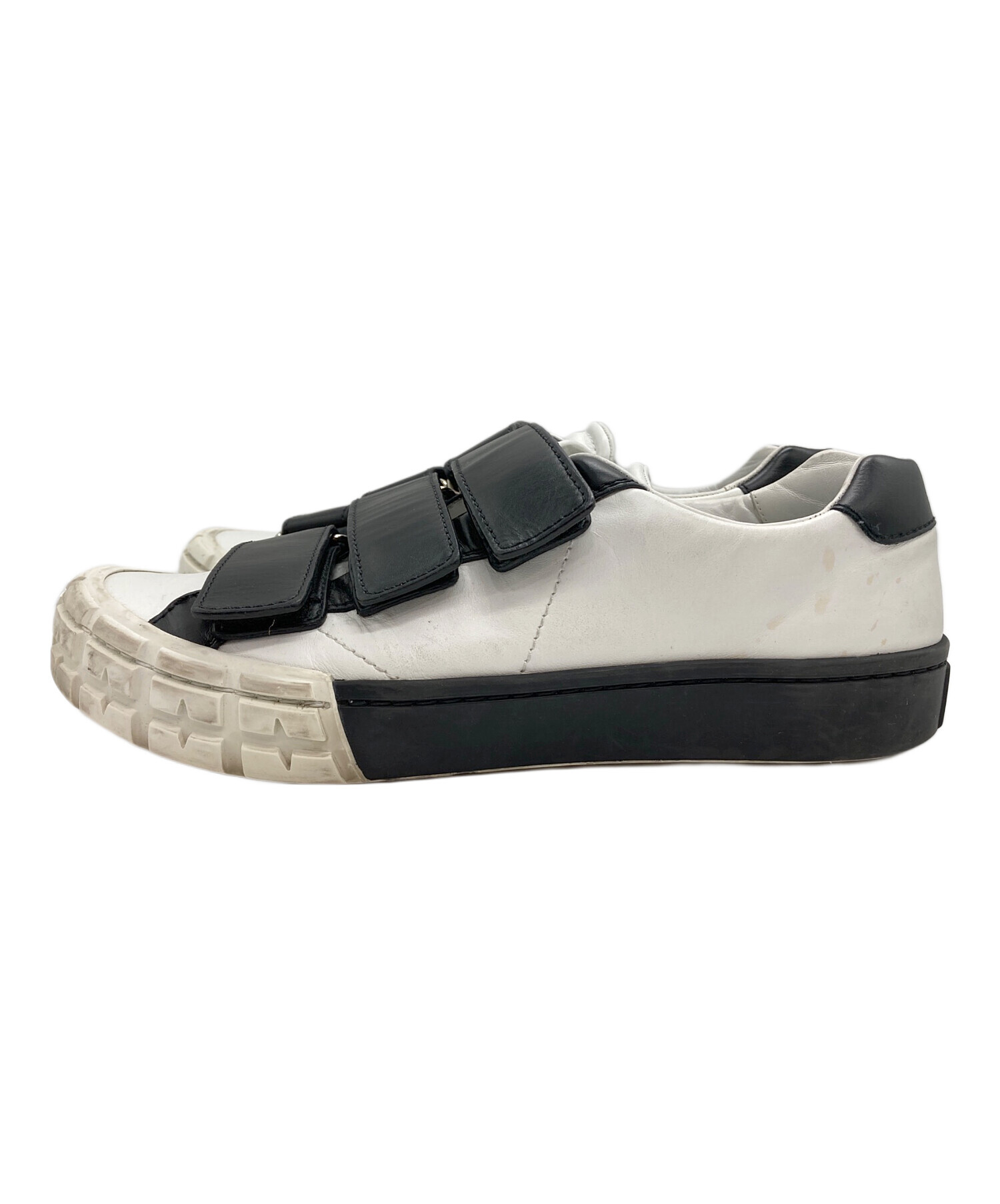 中古・古着通販】PRADA (プラダ) ベルクロスニーカー ホワイト 