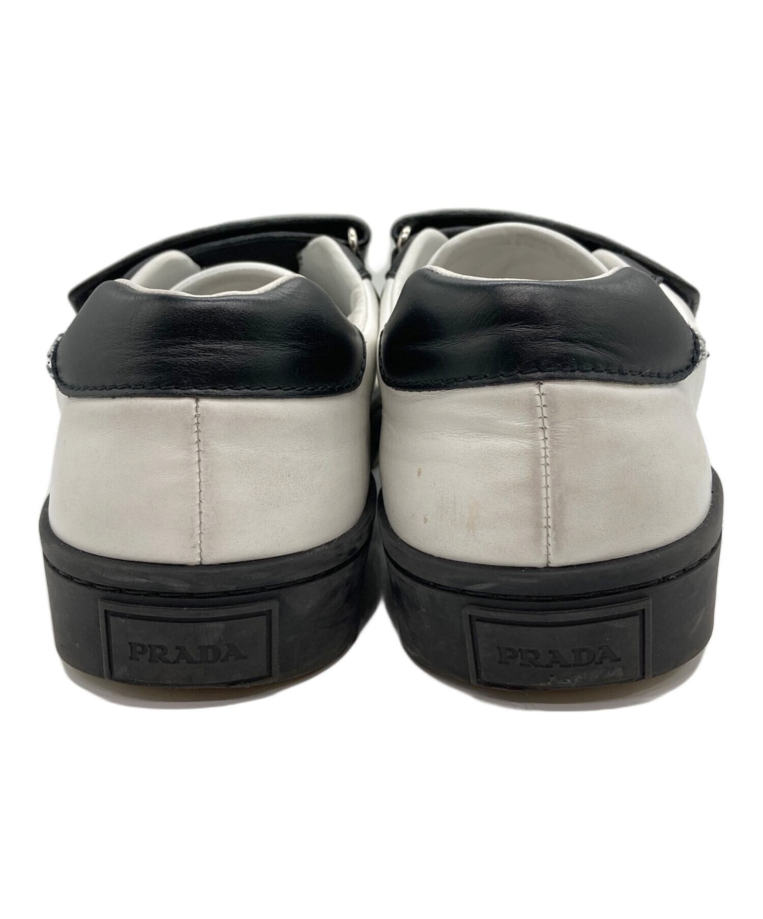 中古・古着通販】PRADA (プラダ) ベルクロスニーカー ホワイト