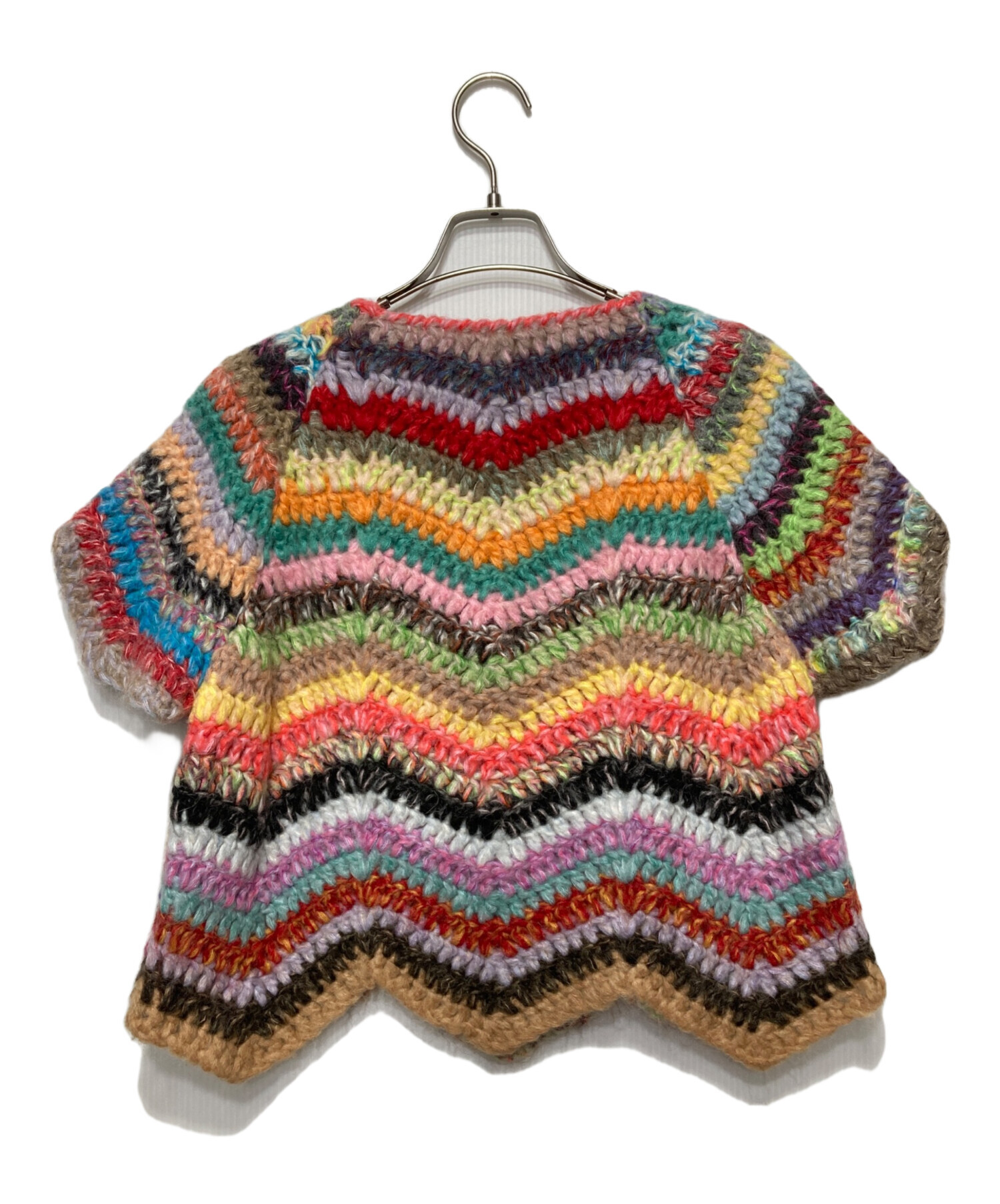 中古・古着通販】MACPHEE (マカフィー) マルチカラー ジグザグストライプ ニットセーター マルチカラー サイズ:S｜ブランド・古着通販  トレファク公式【TREFAC FASHION】スマホサイト