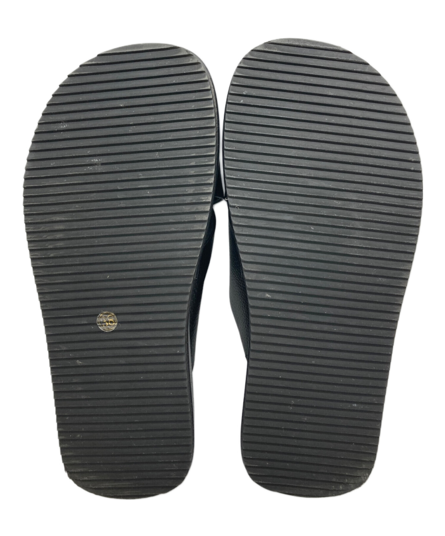 中古・古着通販】MOHI (モヒ) サンダル ブラック サイズ:38｜ブランド