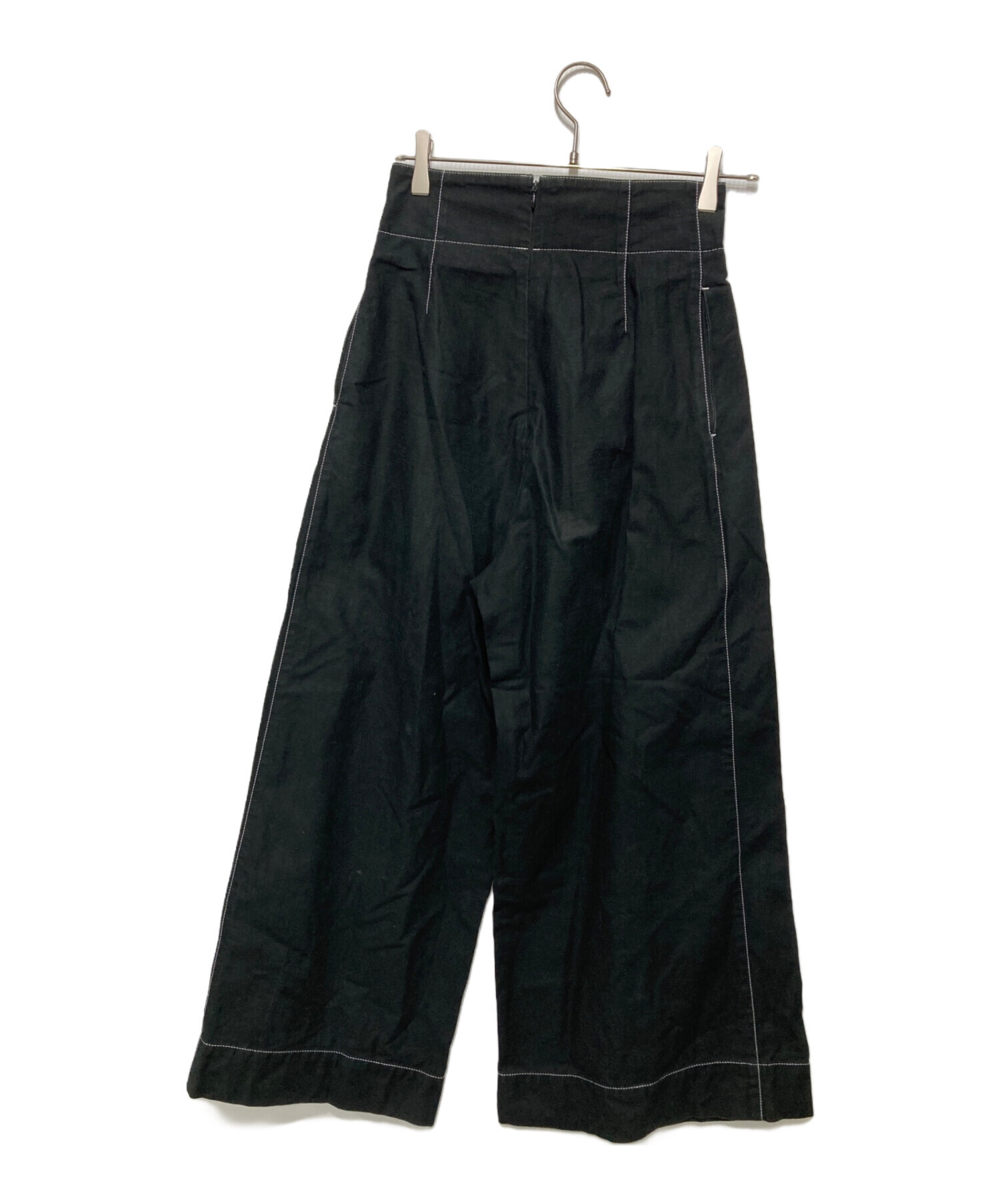 中古・古着通販】LIMI feu (リミフゥ) ワイドパンツ ブラック サイズ:S