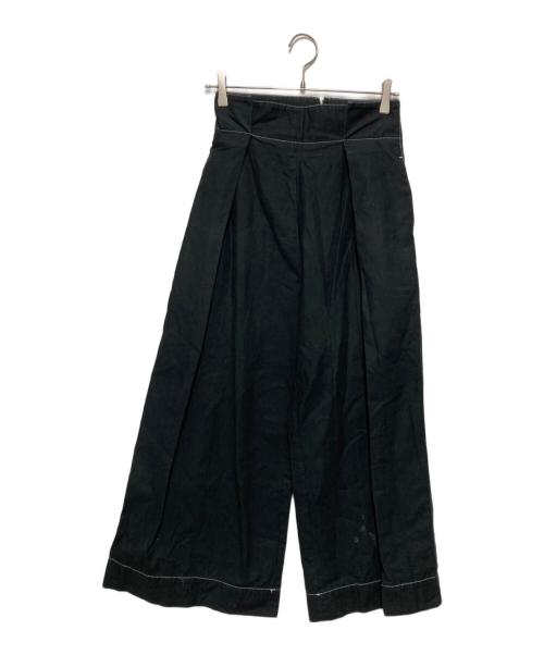 LIMI feu リミフゥ ベルテッド変形ワイドパンツ 黒 ブラック 中古・古着通販】LIMI feu (リミフゥ) ワイドパンツ ブラック サイズ:S