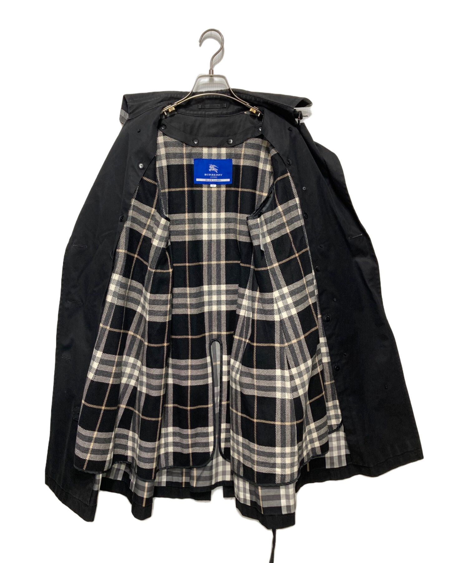 ライナー付き◎BURBERRY BLUE LABEL トレンチコート 黒 38 美品✨ BURBERRY BLUE LABEL トレンチコート 38 黒 - メルカリ