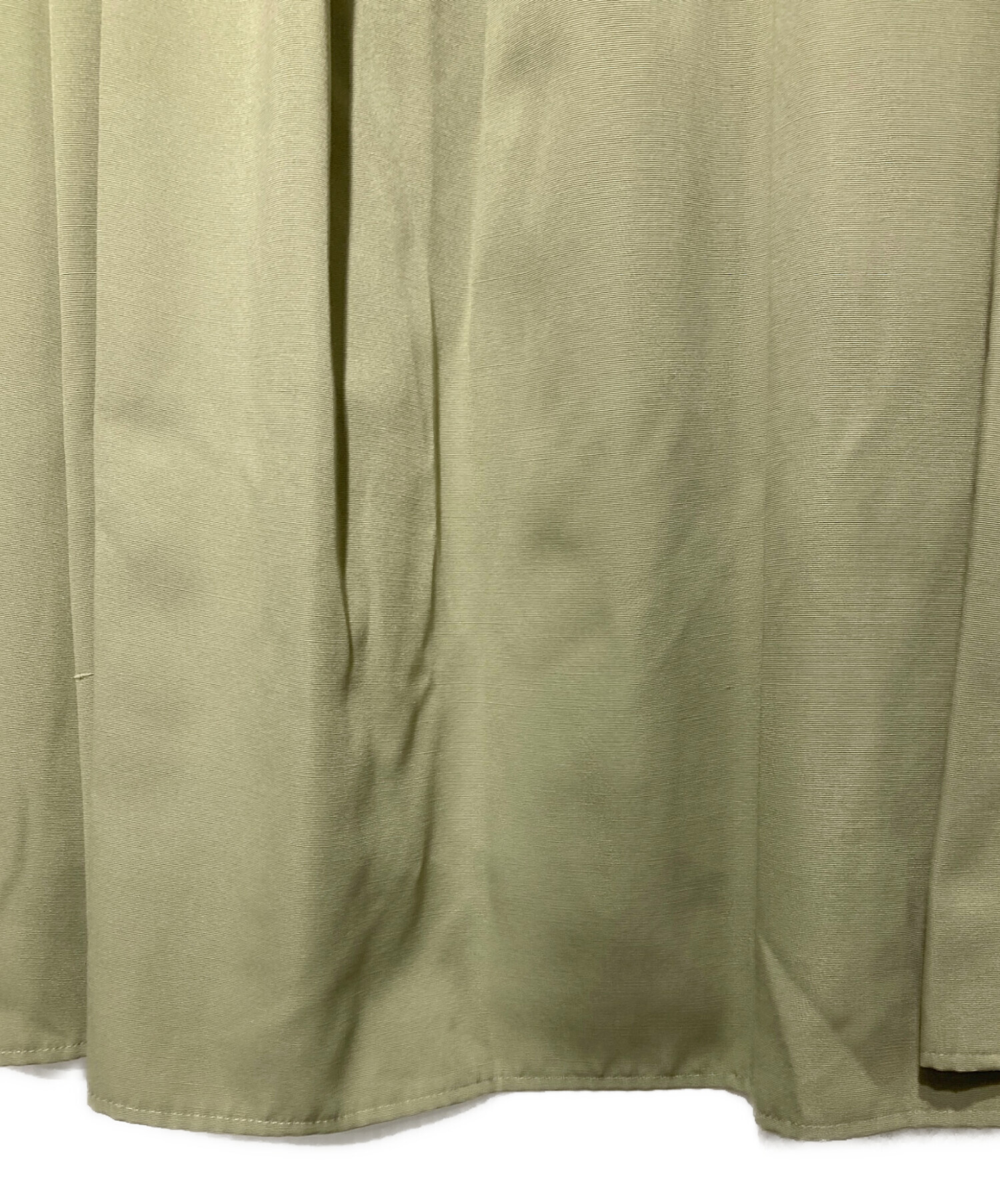 中古・古着通販】ANAYI (アナイ) タックフレアスカート グリーン